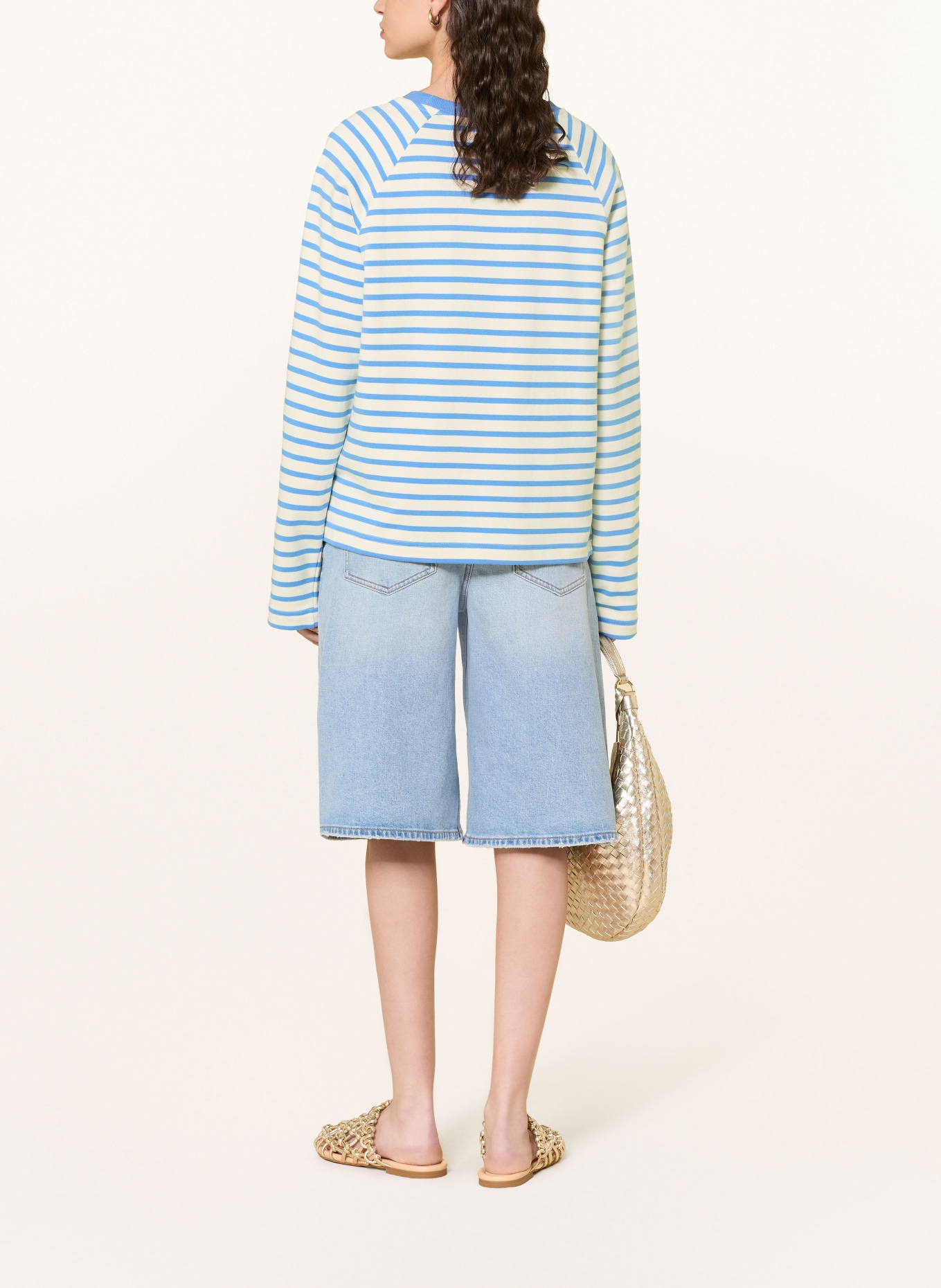 MOS MOSH Mikina MMLIDY: TMAVĚ MODRÁ / BÍLÁ