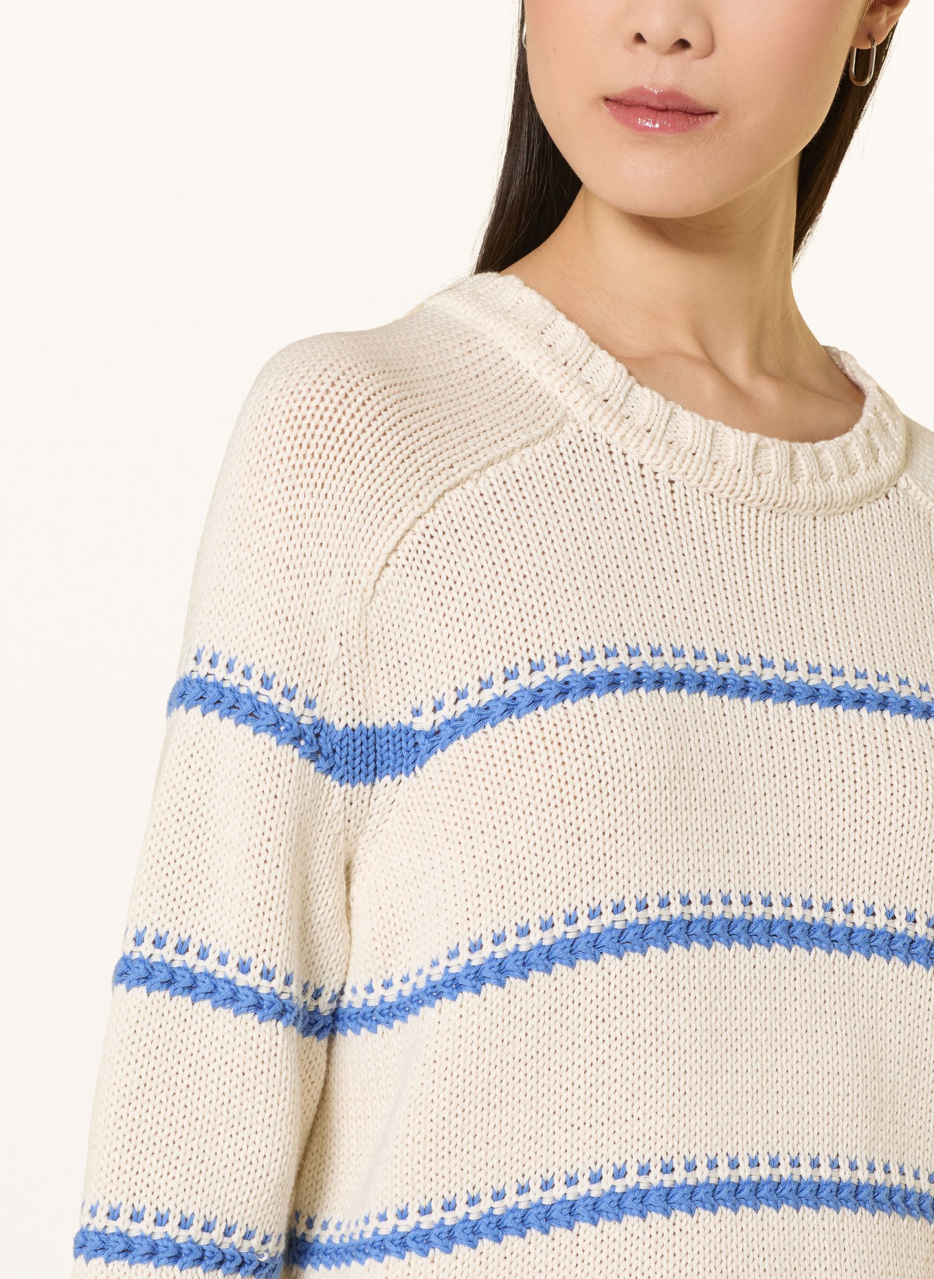 MOS MOSH Pullover MMROLA BINE: BLAU / ECRU