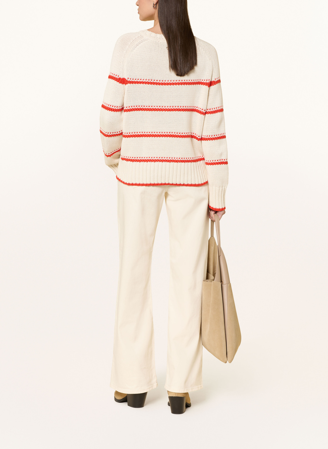 MOS MOSH Pullover MMROLA BINE: CREME / ROT