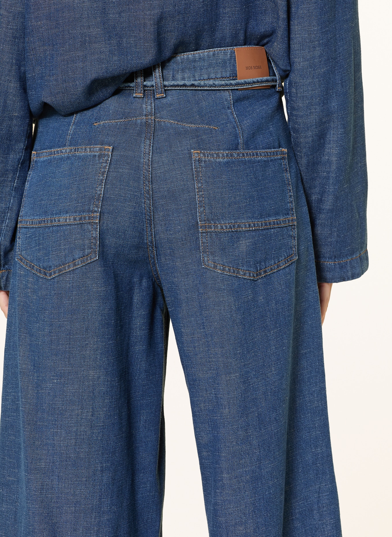 MOS MOSH Džínové kalhoty MMCULOTTE ARGE: 447 DARK BLUE