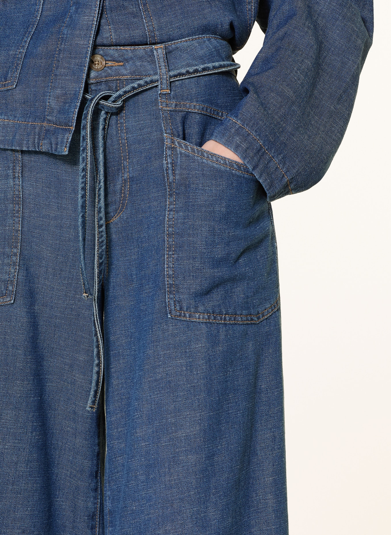 MOS MOSH Džínové kalhoty MMCULOTTE ARGE: 447 DARK BLUE