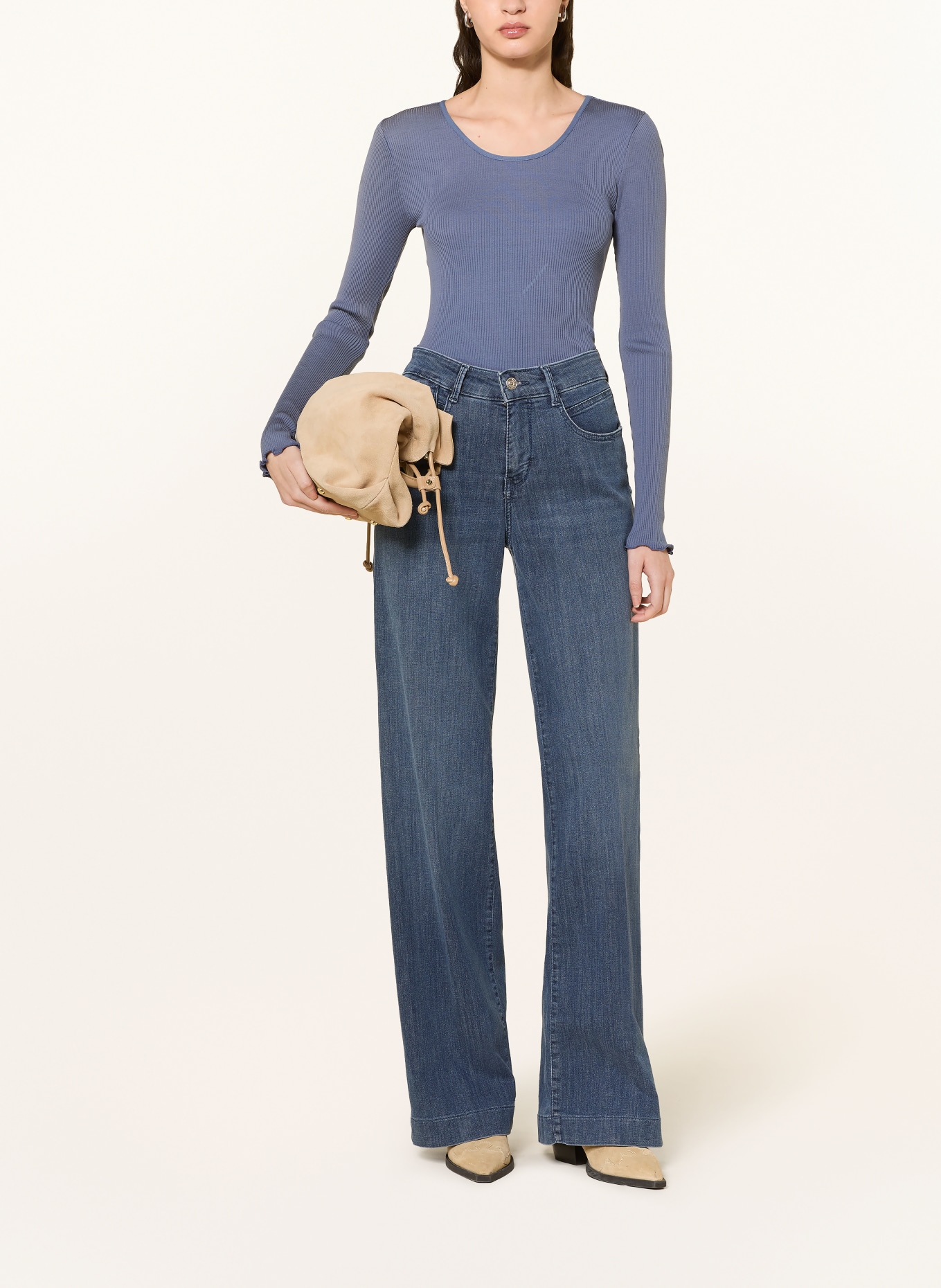 MOS MOSH Dlouhé rukávy MMELAINE: ČERNOŠEDÁ