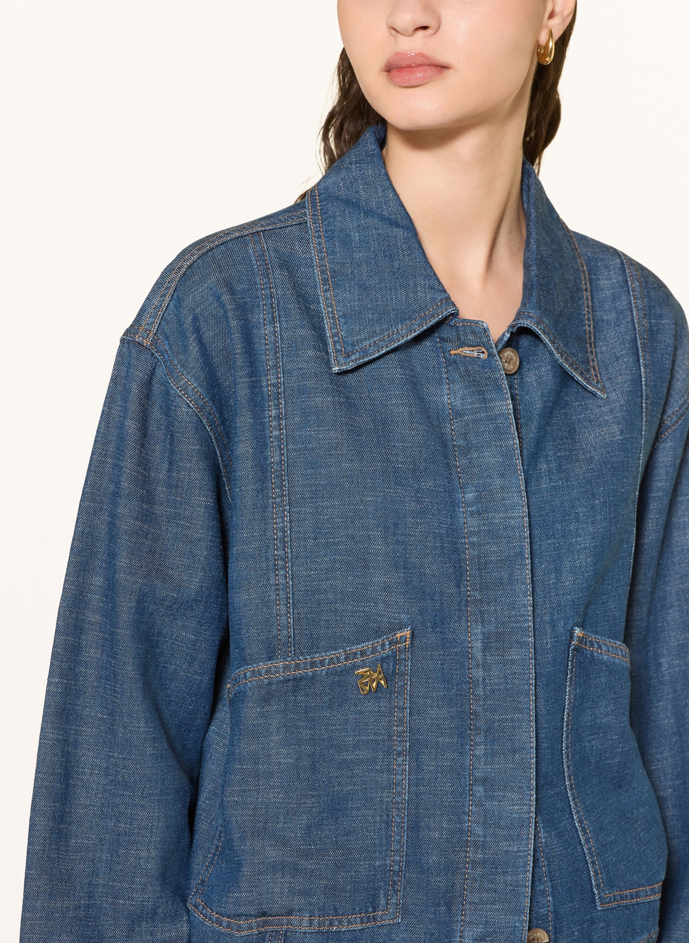 MOS MOSH Džínová bunda MMEYLA ARGE: 447 DARK BLUE