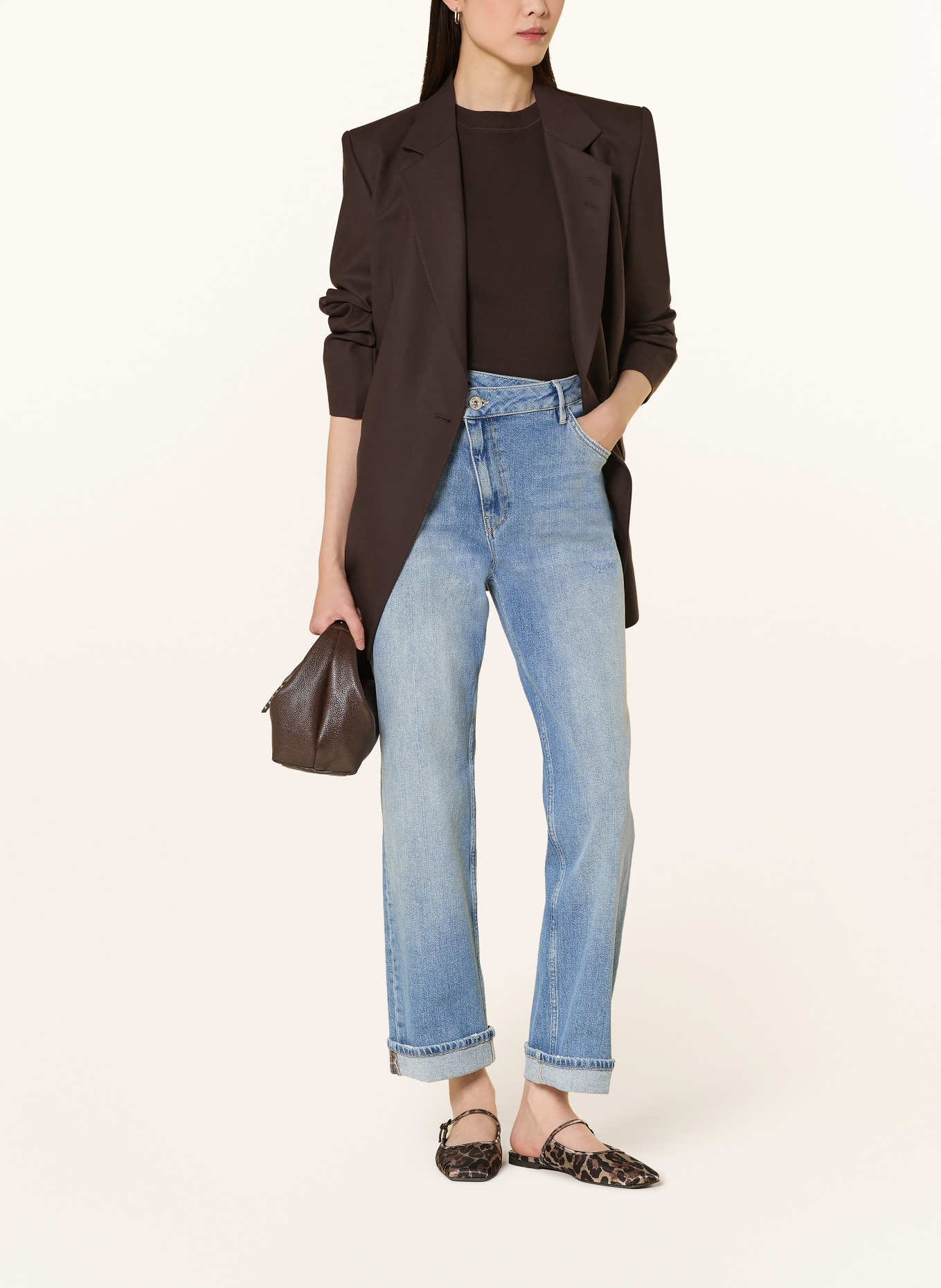 MOS MOSH Straight Jeans MMRACHEL SLANTED: 493 Mid Blue