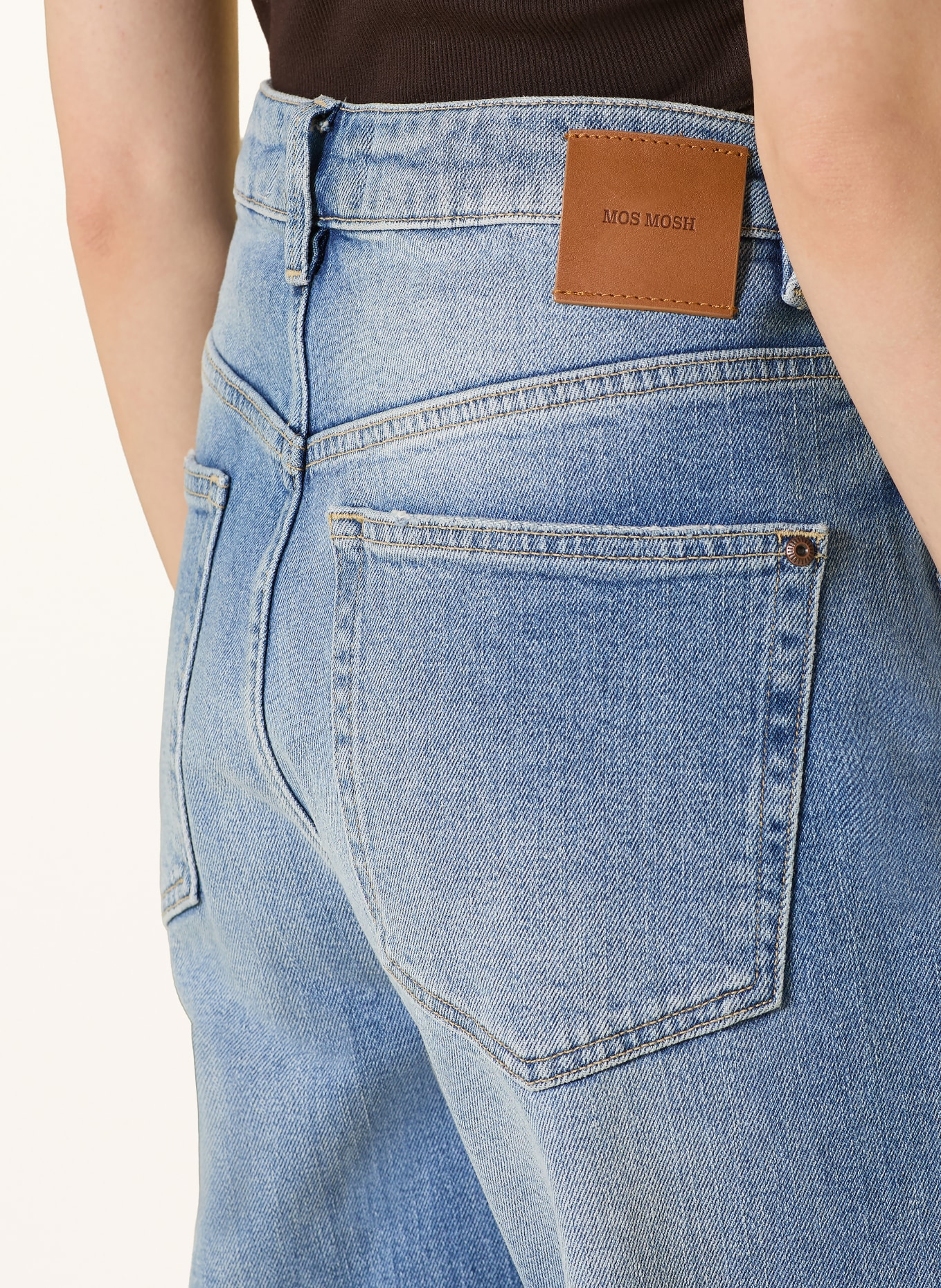 MOS MOSH Straight Jeans MMRACHEL SLANTED: 493 Mid Blue