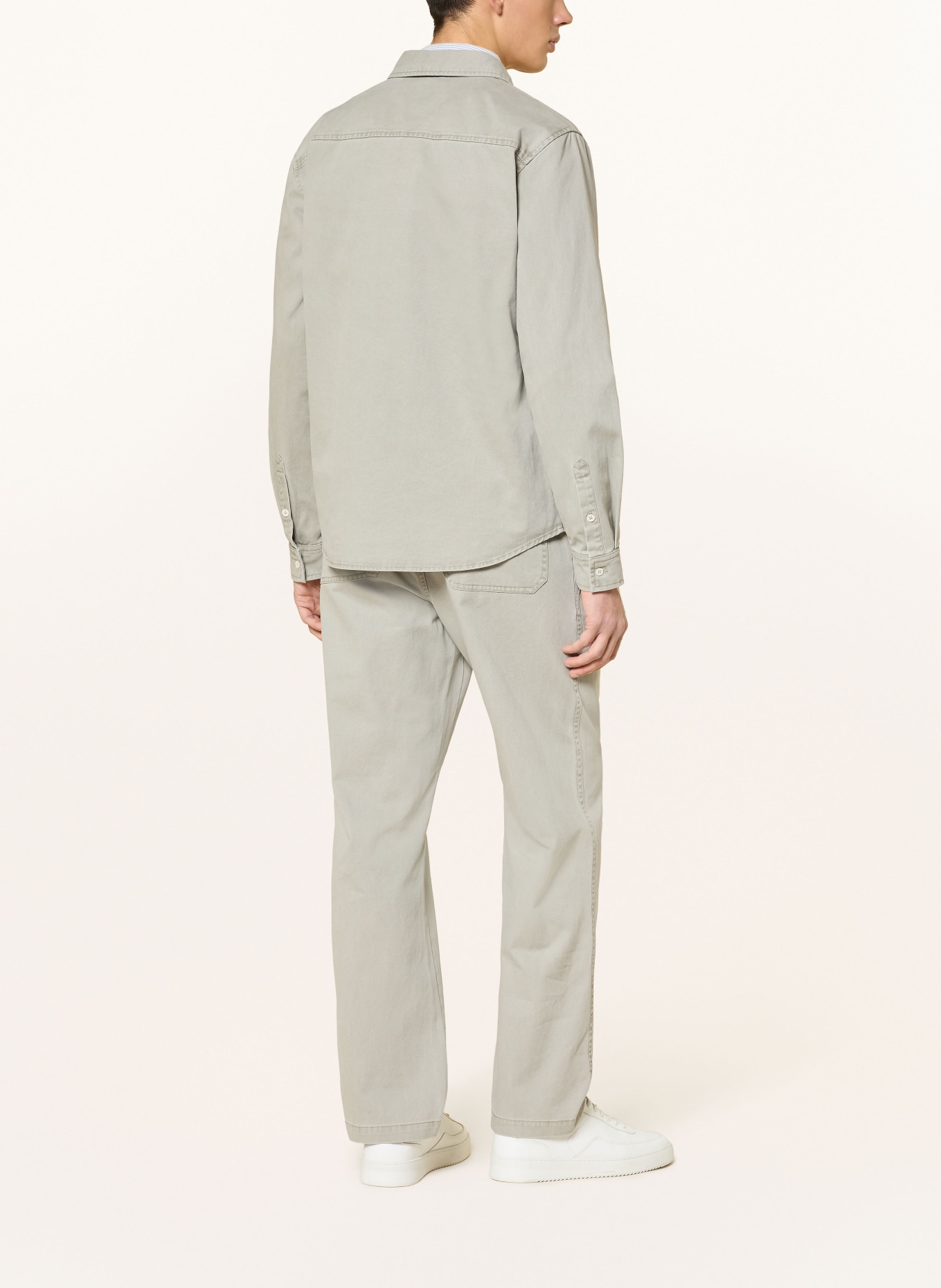 Juvia FRANZ regular fit denim shirt: LIGHT GREEN