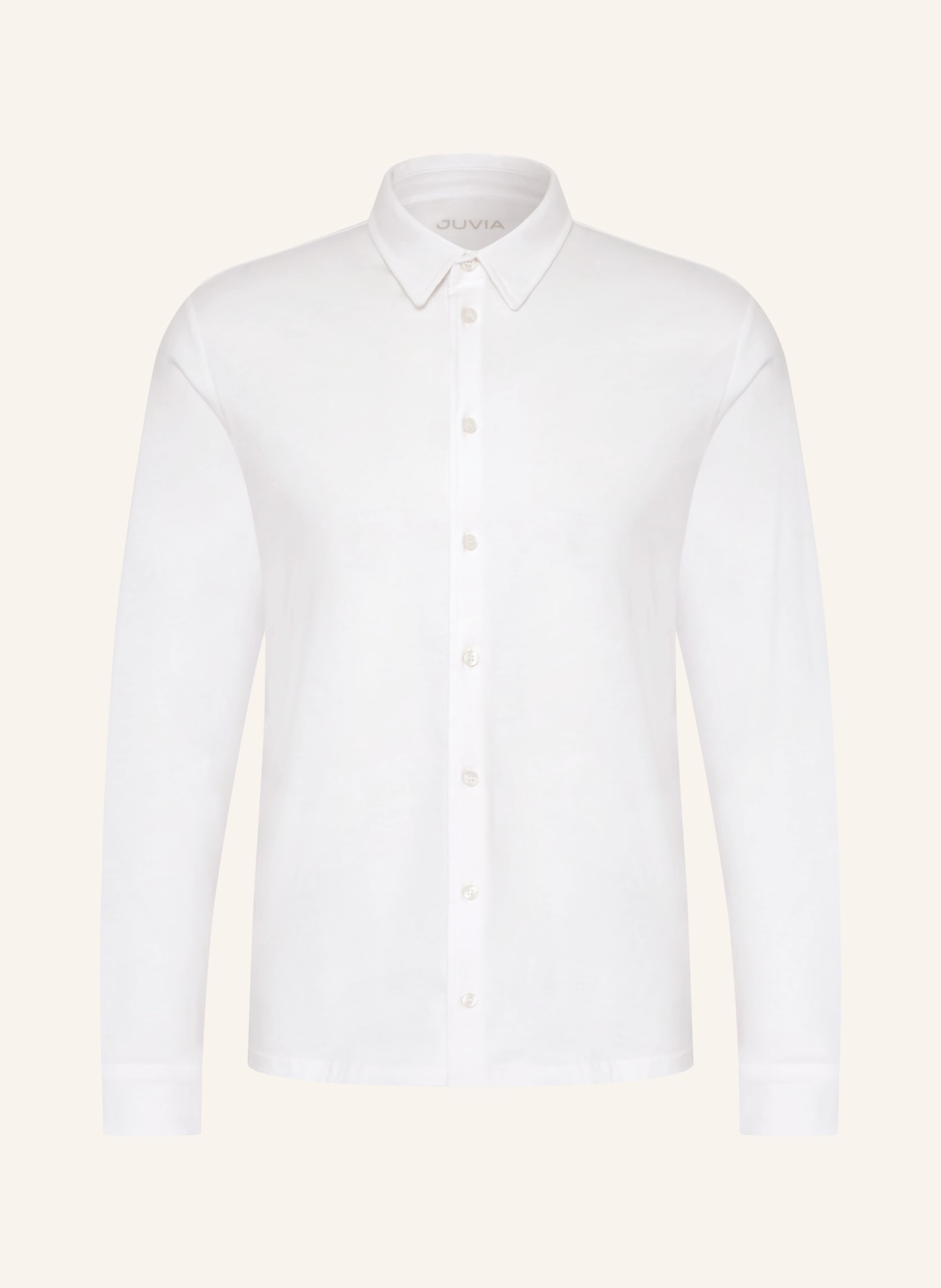 Juvia KOA regular fit jersey shirt: WHITE