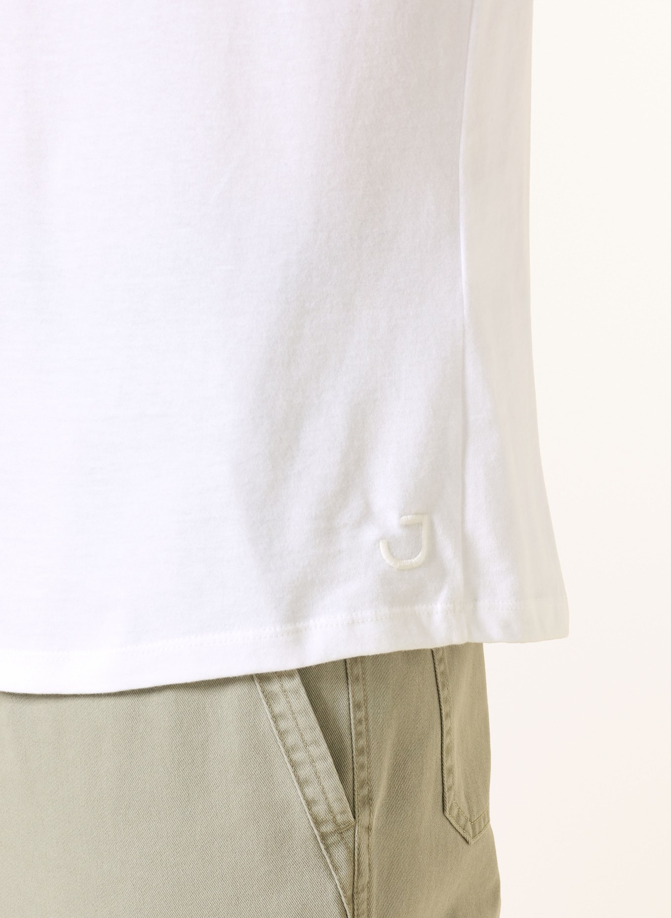 Juvia KOA regular fit jersey shirt: WHITE