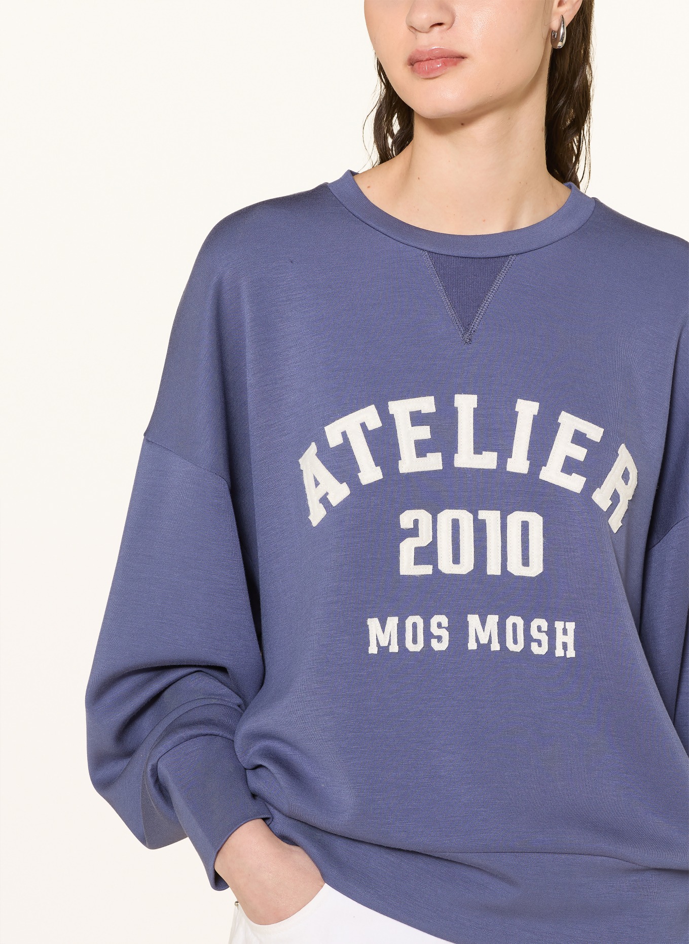 MOS MOSH Oversized mikina MMNIMA: MODRÁ