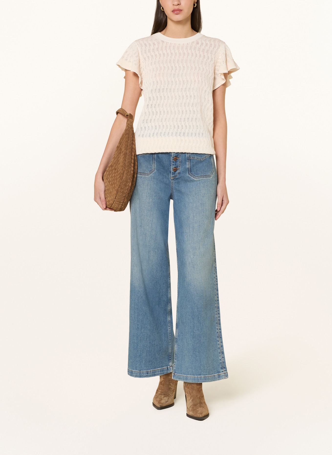 MOS MOSH Strickshirt MMGANNA: ECRU