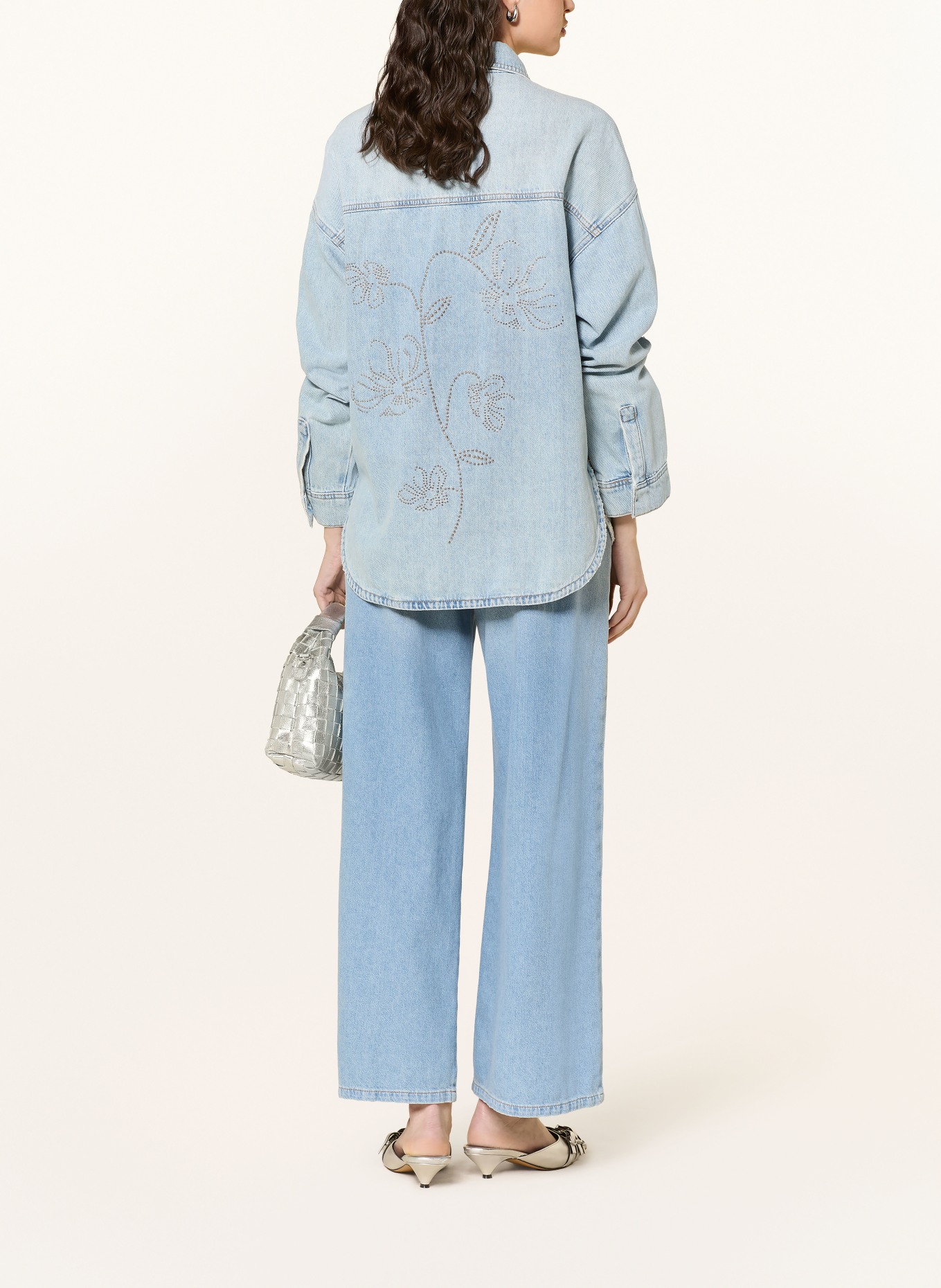 MOS MOSH Wide Leg Jeans MMNORLAN ESMA: 406 LIGHT BLUE