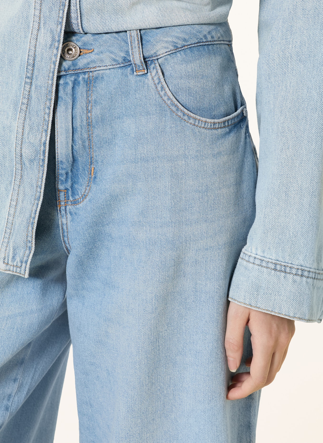 MOS MOSH Wide Leg Jeans MMNORLAN ESMA: 406 LIGHT BLUE