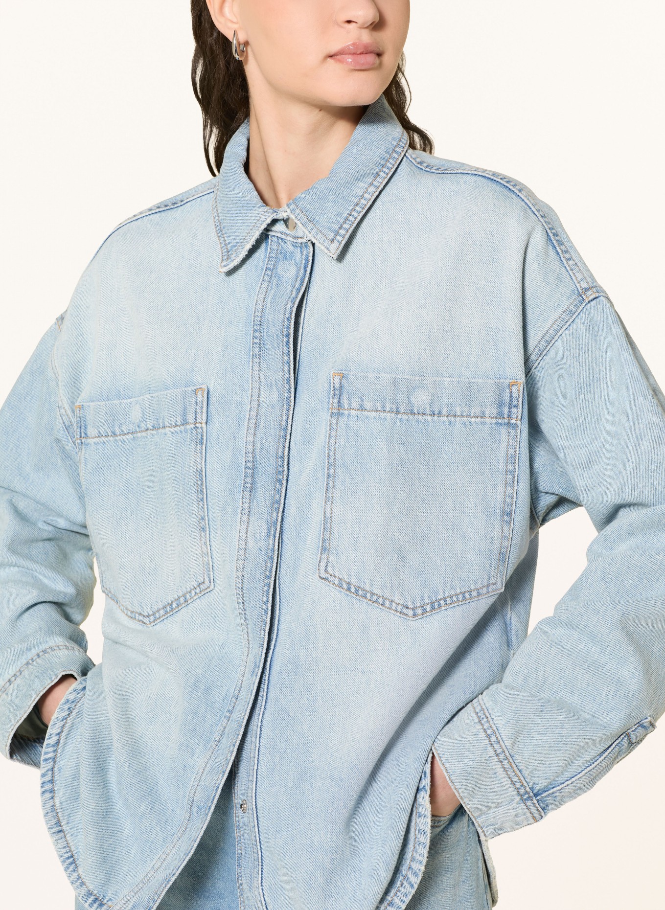 MOS MOSH Džínová košile MMEMM: TMAVĚ MODRÁ