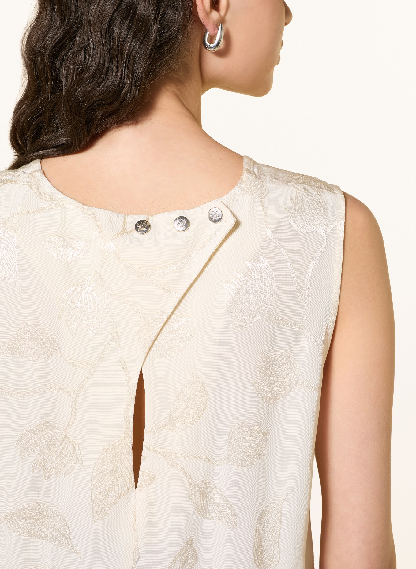 MOS MOSH Jacquard top MMIXO: ECRU