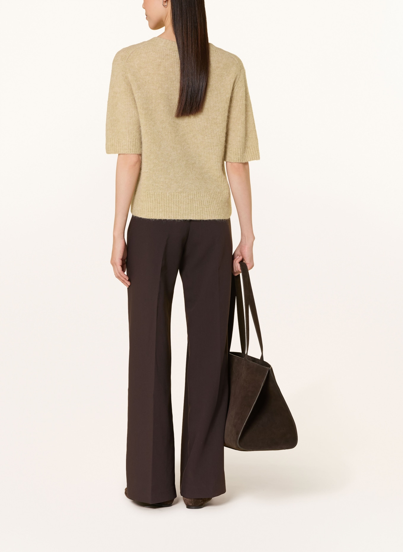 MOS MOSH Svetr MMTHORA s alpakou: SVĚTLE HNĚDÁ