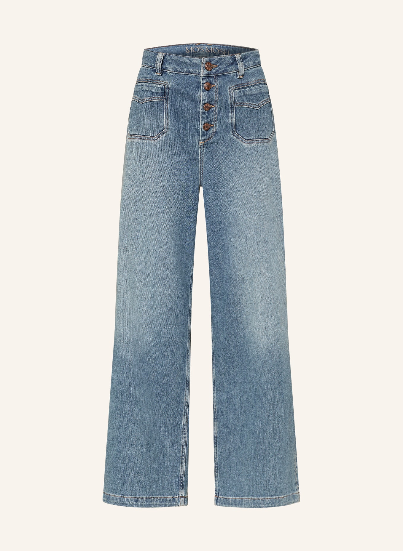 MOS MOSH Jeans culottes MMCOLETTE REMI: 493 Mid Blue