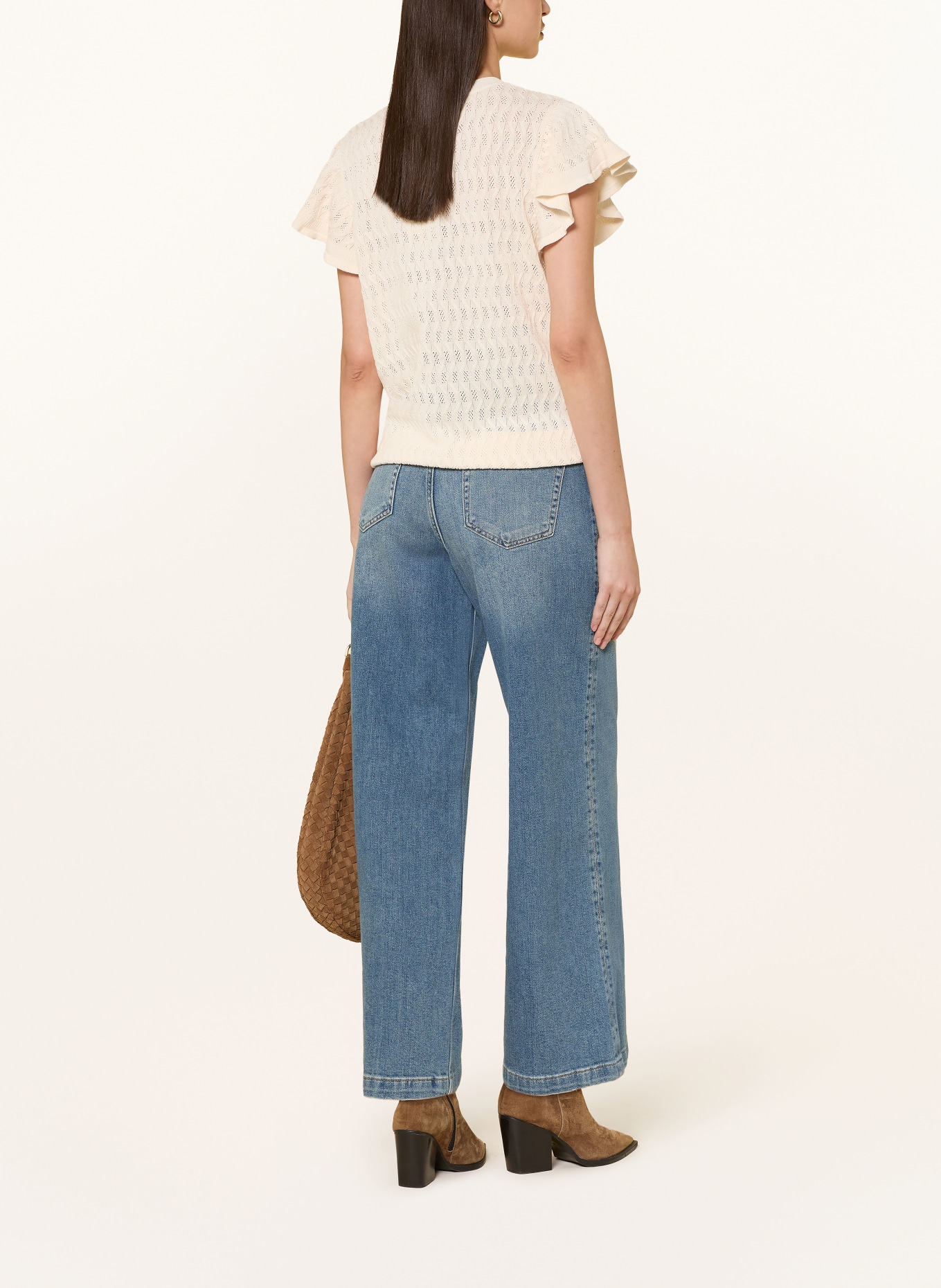 MOS MOSH Jeans culottes MMCOLETTE REMI: 493 Mid Blue