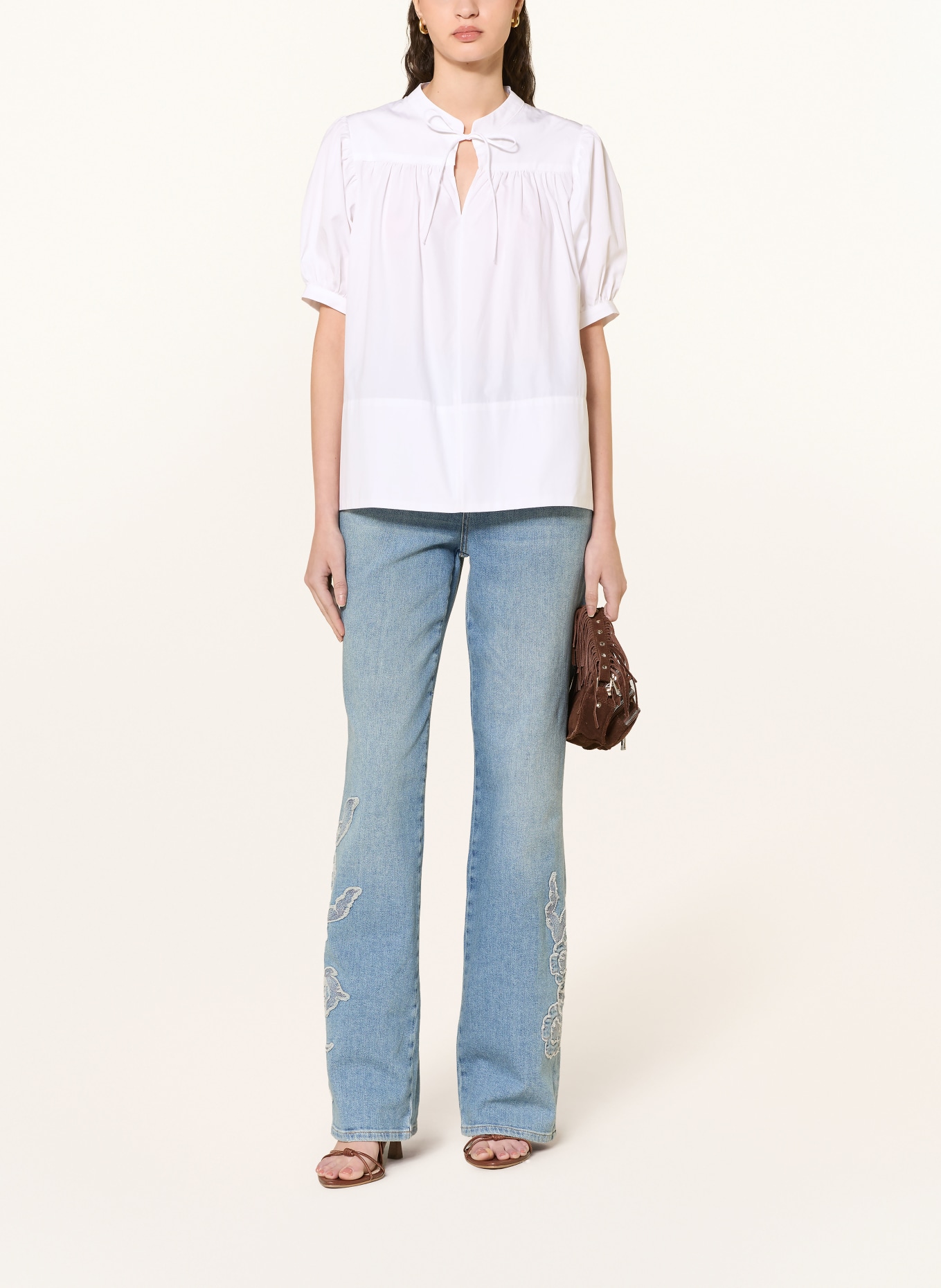 MOS MOSH Blouse shirt MMTARIMA: WHITE