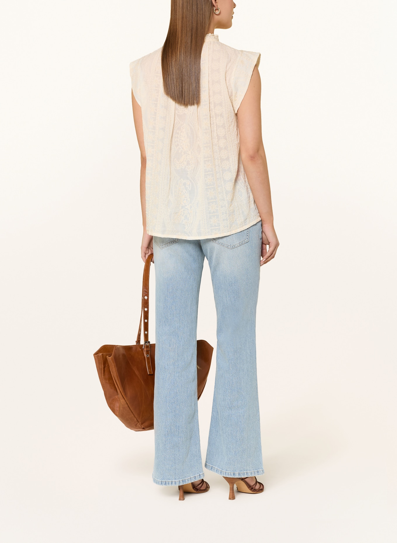 MOS MOSH Flared Jeans MMMARLENA PUDDLE: 406 LIGHT BLUE