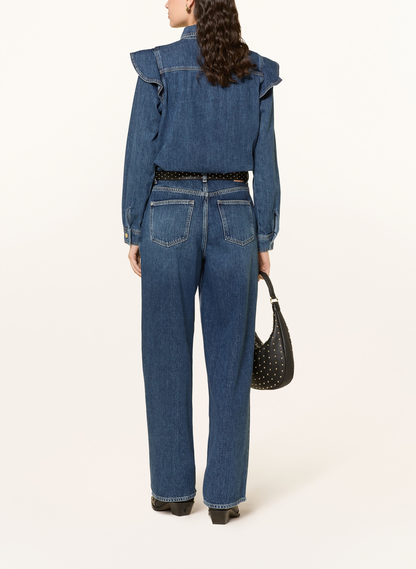 MOS MOSH Džíny s širokými nohavicemi MMDARA VERNEZA: 447 DARK BLUE