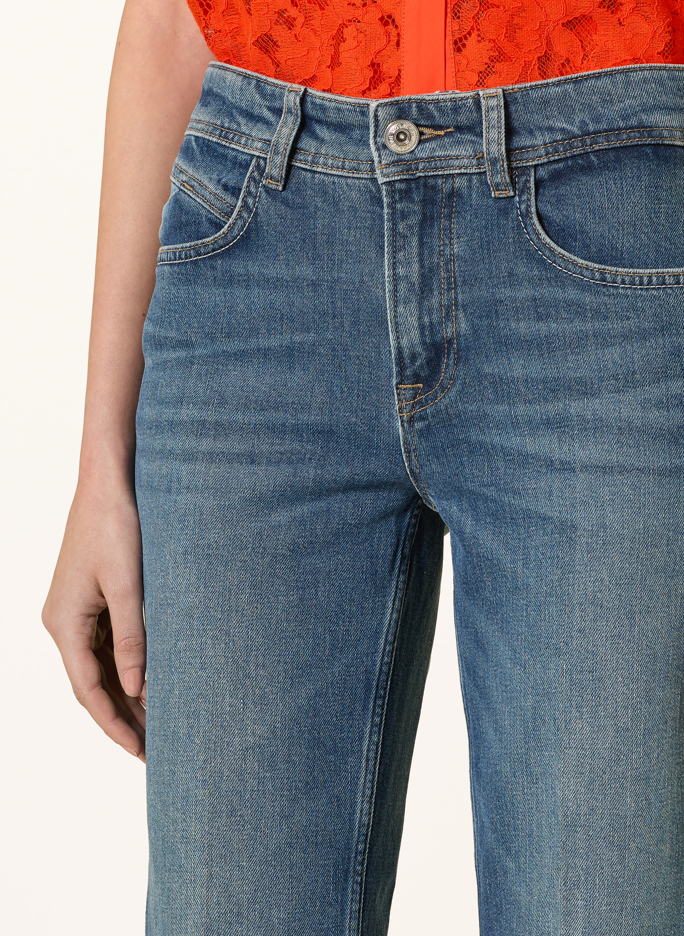 MOS MOSH Zvonové džíny MMCYNTHIA: 403 VINTAGE BLUE