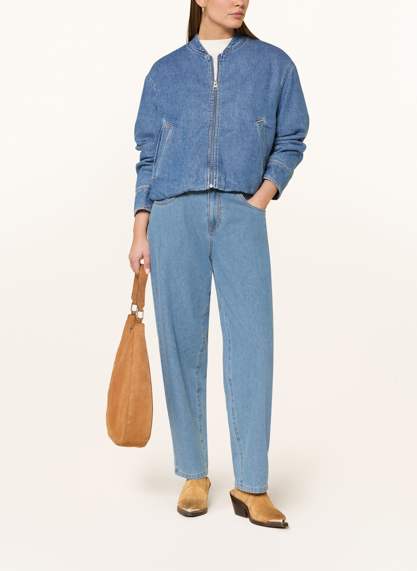 MOS MOSH Džíny Barrel MMHELLEN: 401 BLUE