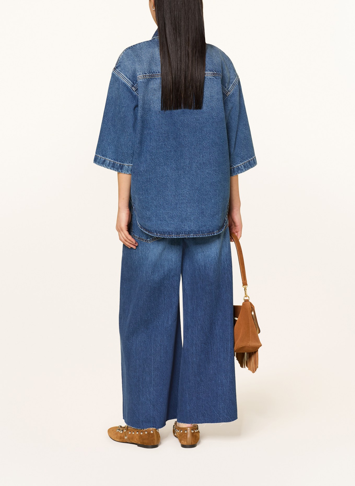 HEYANNO Jeansbluse MMHNOTE: BLAU