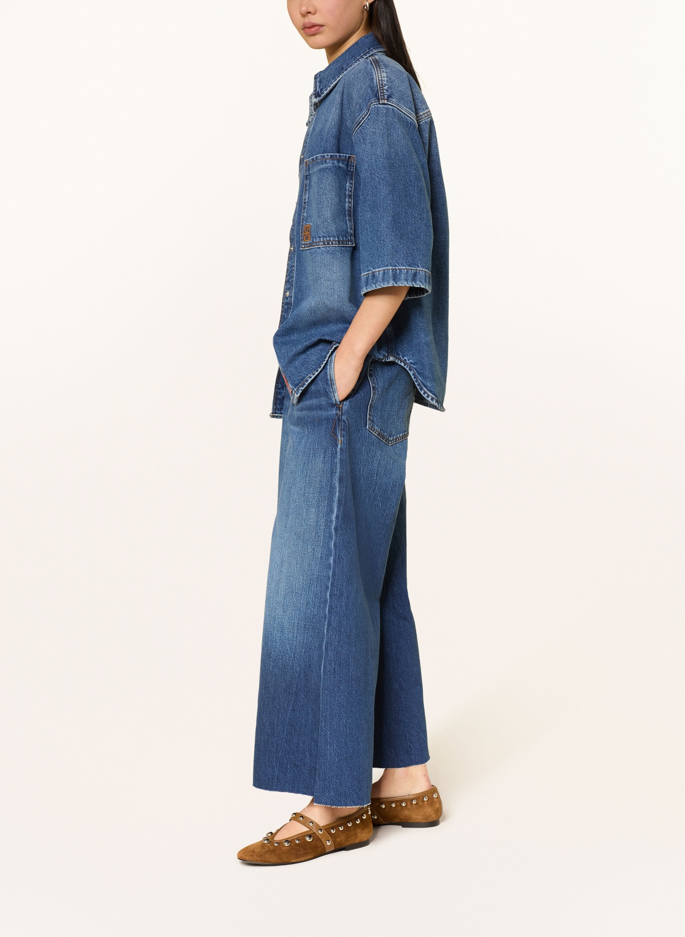 HEYANNO Jeans culottes MMHDISCOVER: 956 Dark Blue Washed