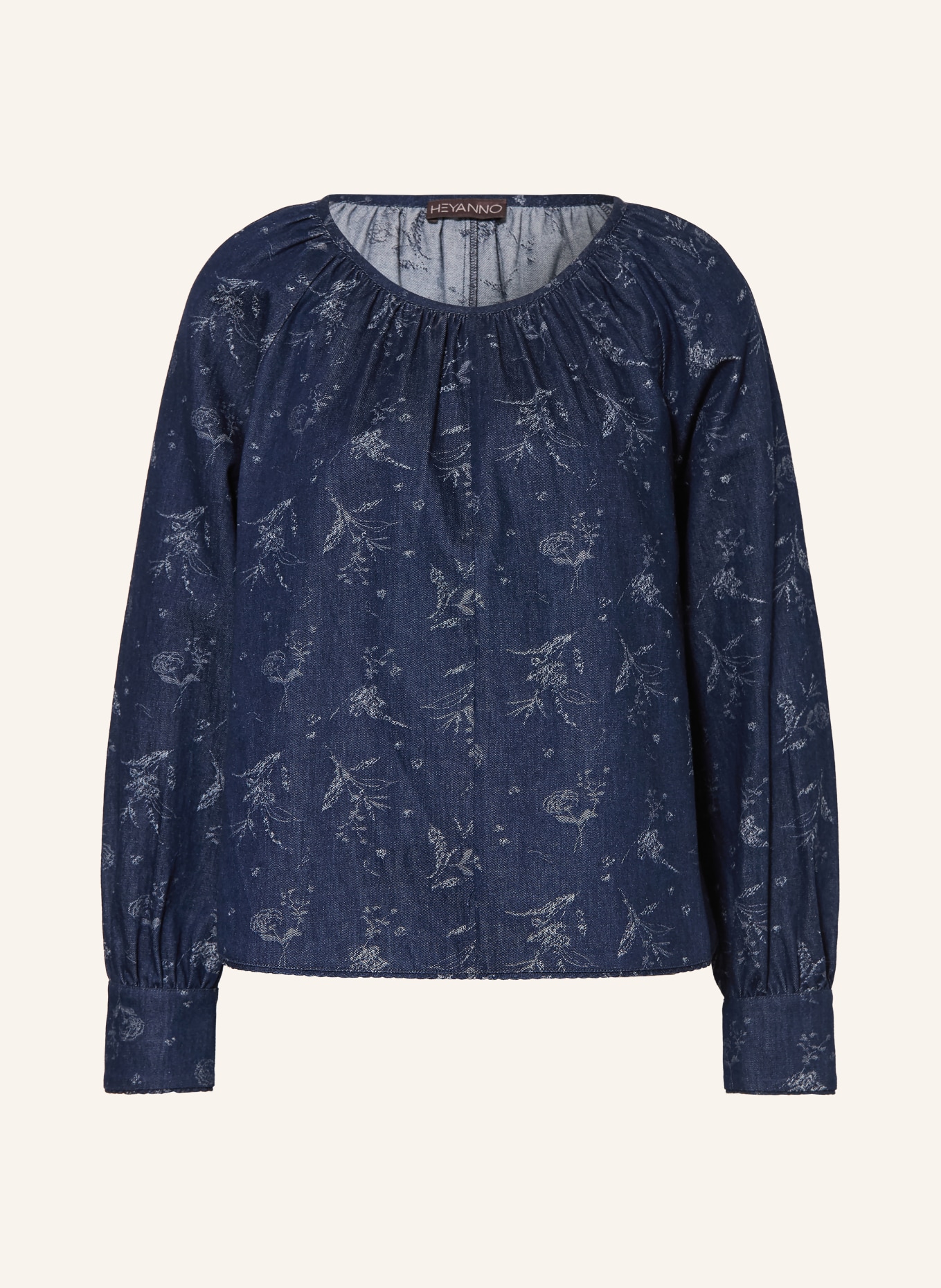 HEYANNO Denim blouse MMHPOISE: DARK BLUE