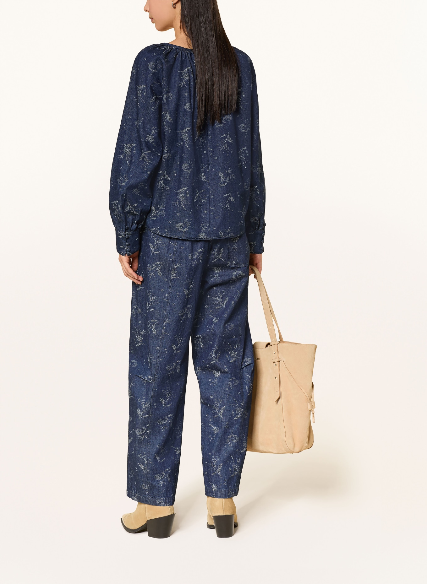 HEYANNO Denim blouse MMHPOISE: DARK BLUE