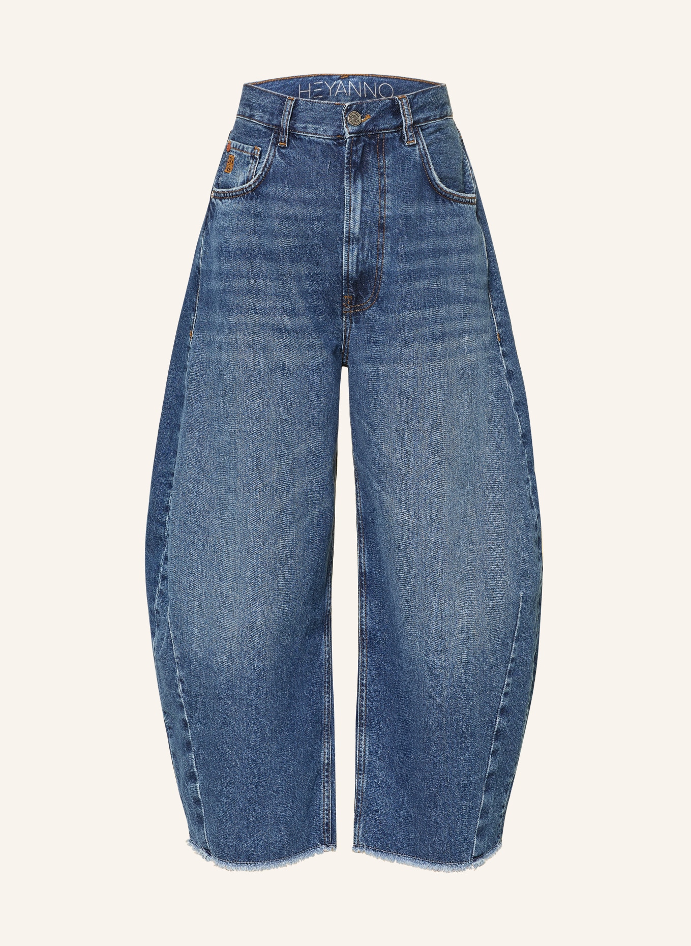 HEYANNO Barrel Jeans MMHTROOPER: 105 Medium Washed Blue