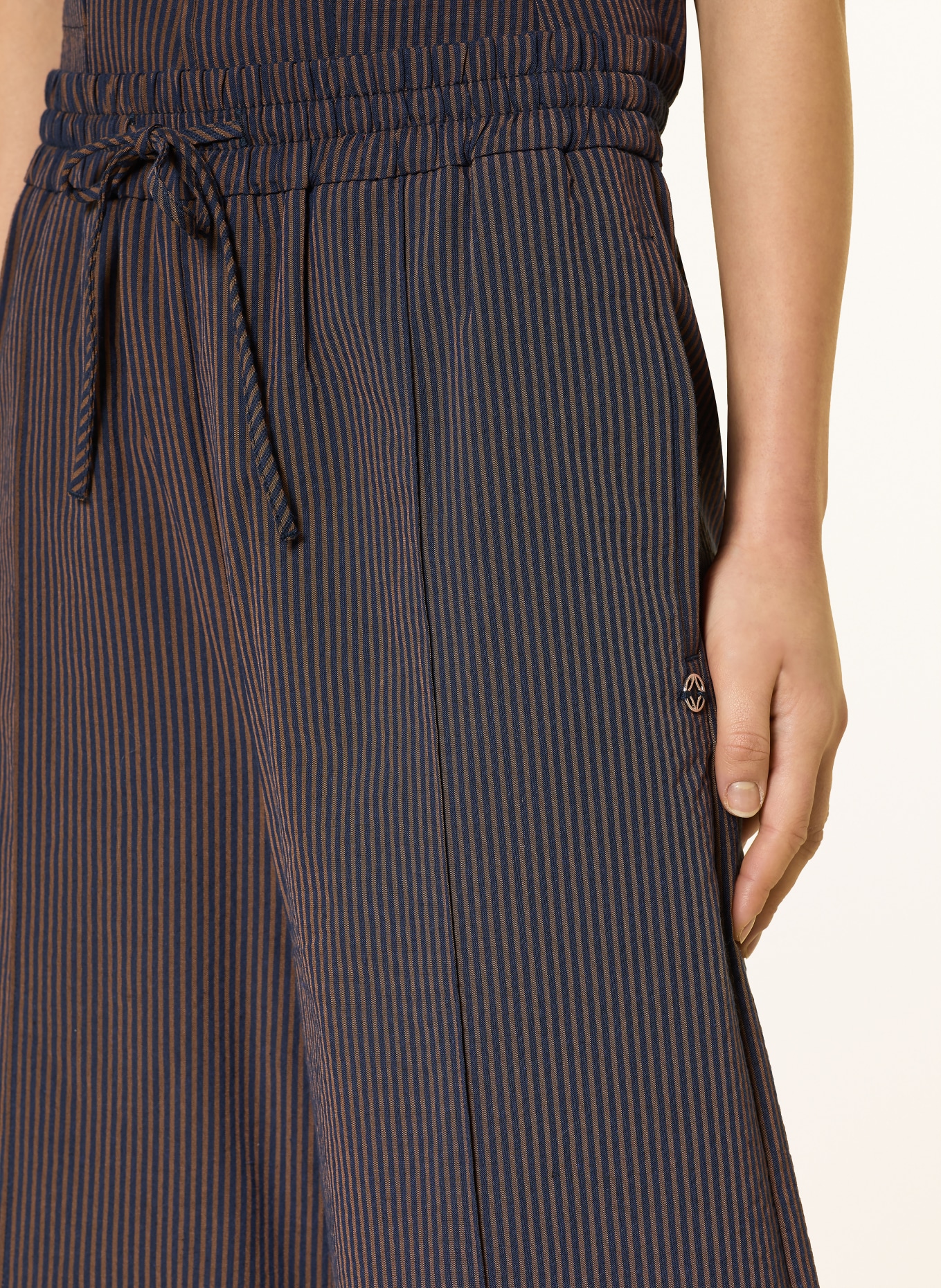 HEYANNO Kalhoty MMHCLEVER: HNĚDÁ / TMAVĚ MODRÁ