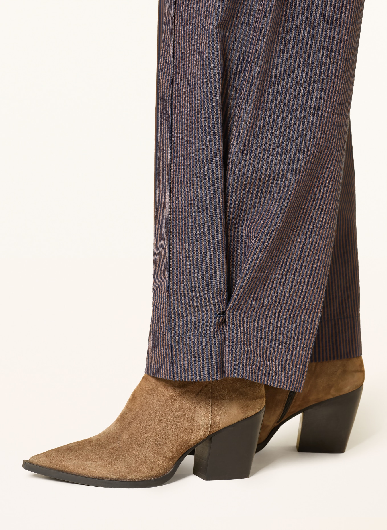 HEYANNO Kalhoty MMHCLEVER: HNĚDÁ / TMAVĚ MODRÁ