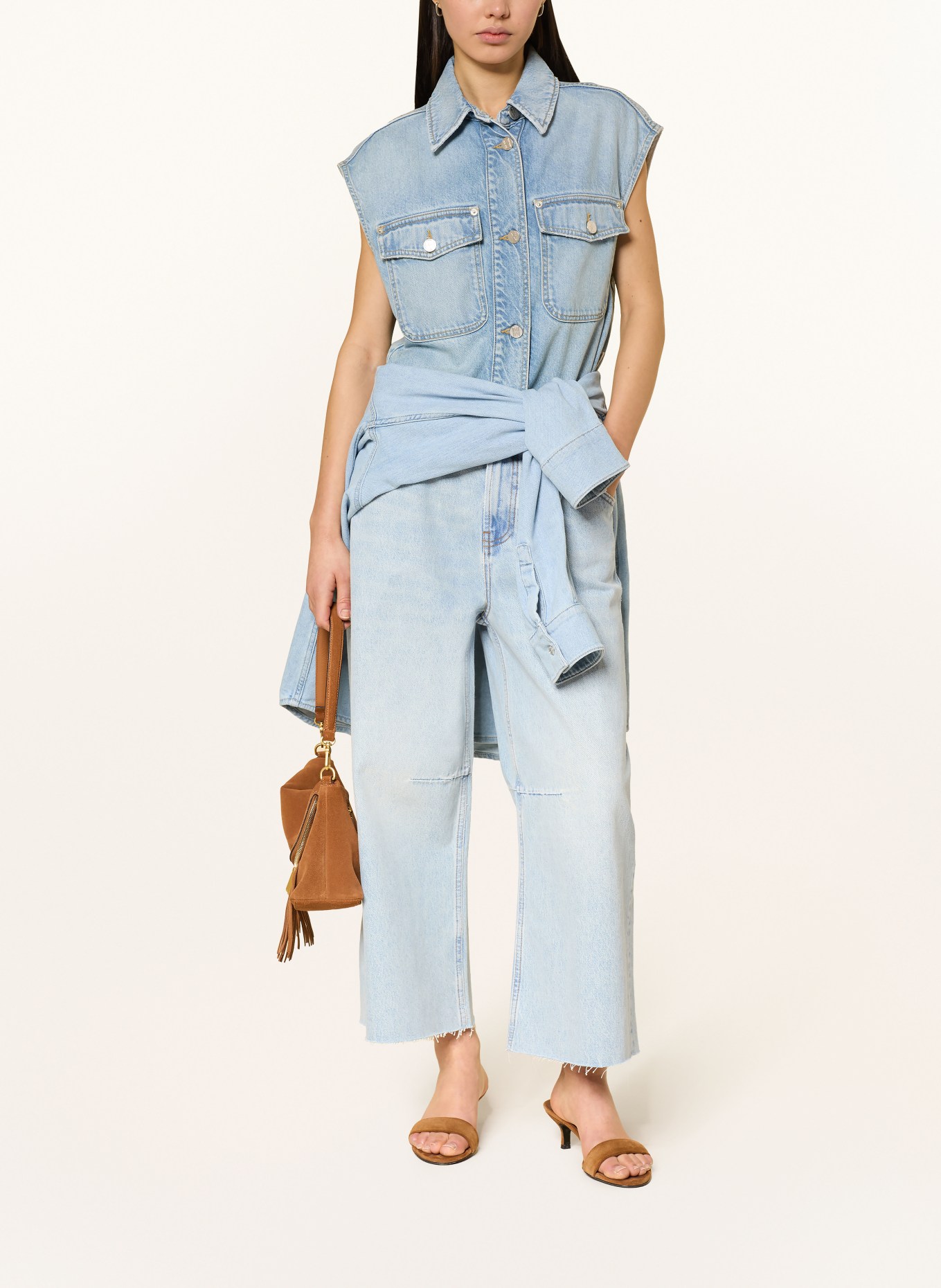 HEYANNO Spódnico-spodnie jeansowe MMHSWEET: 405 LIGHT BLUE DENIM