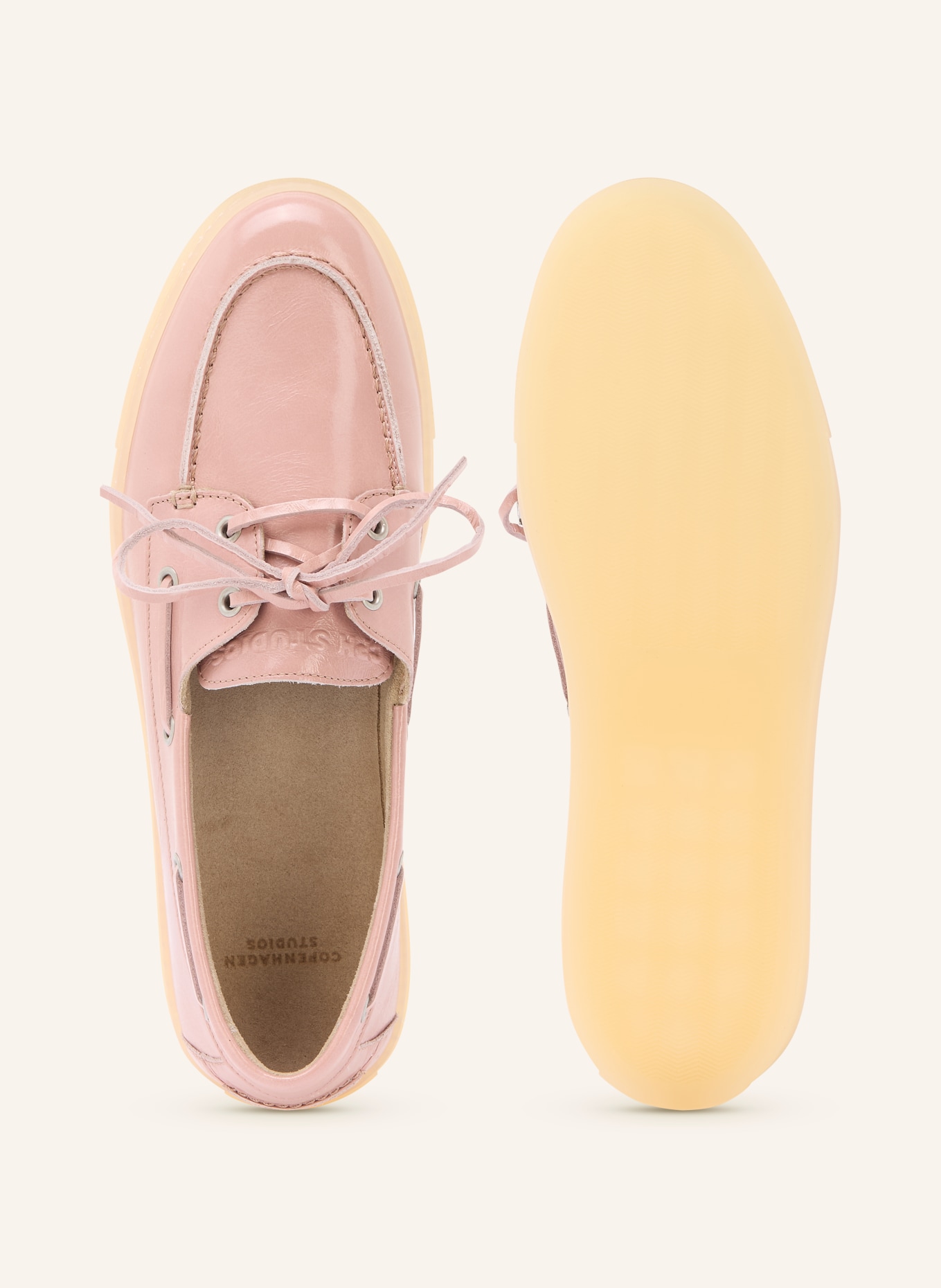 COPENHAGEN STUDIOS Buty żeglarskie CPH160: JASNOCZERWONY