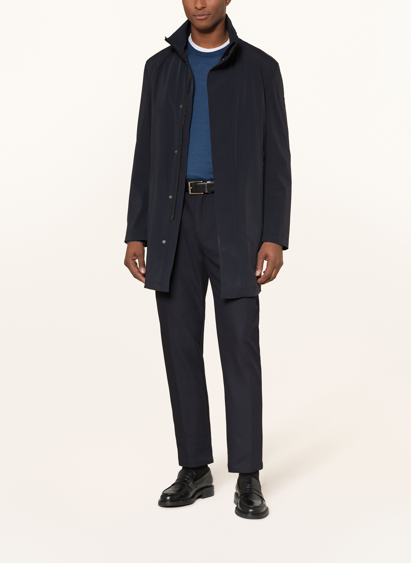 STRELLSON Płaszcz FALEY FLEX: GRANATOWY