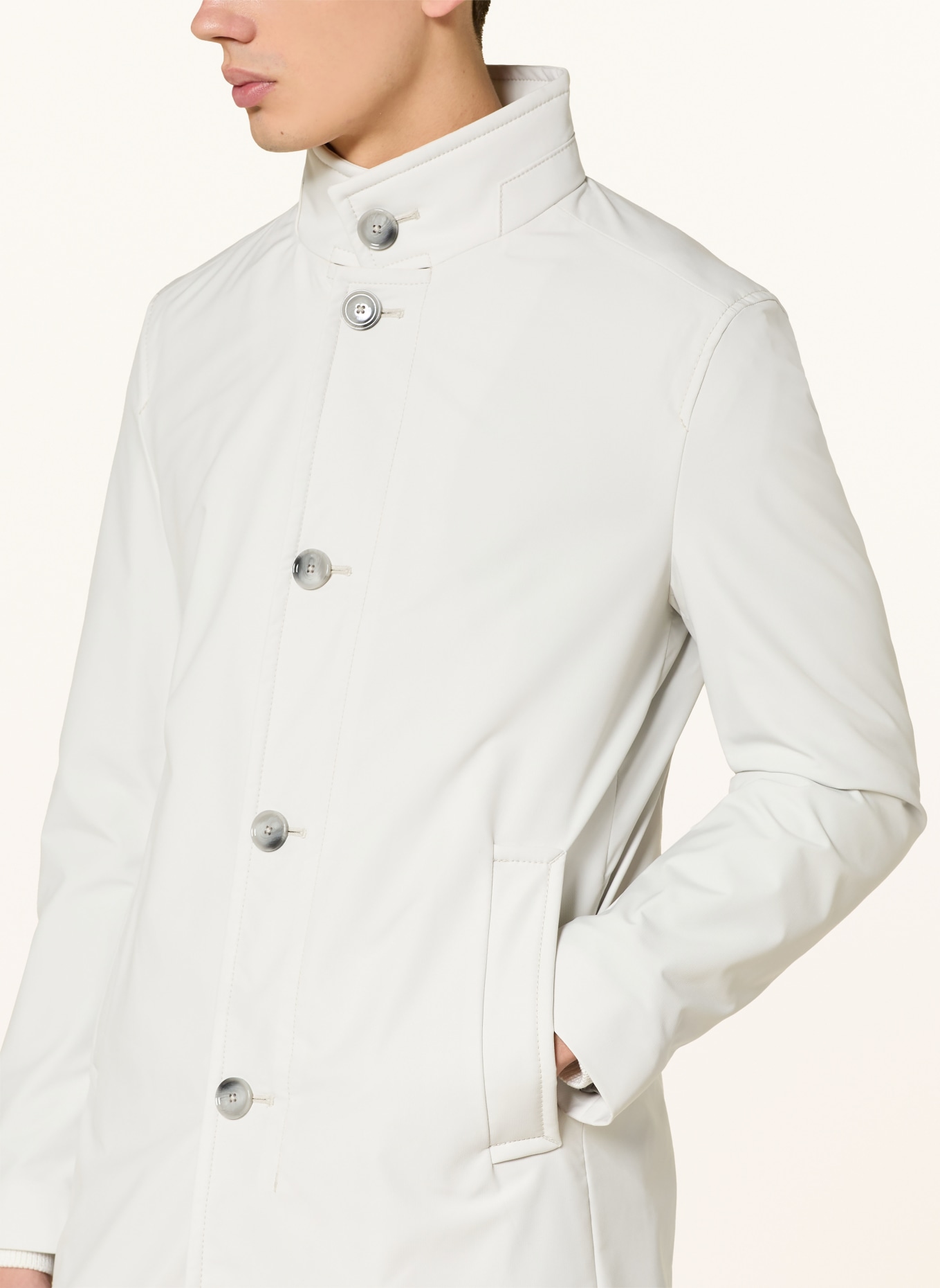 STRELLSON Mantel FLEX CROSS FINCHEY: ECRU