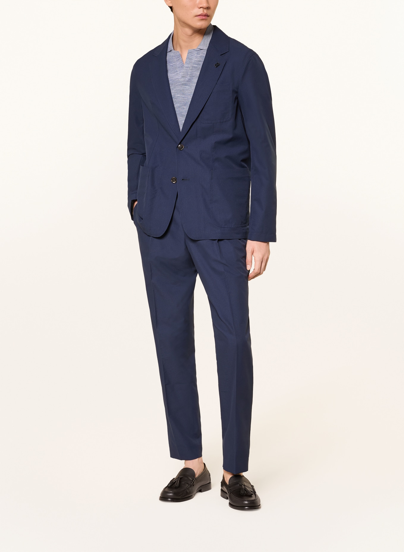 TOMMY HILFIGER Chino HARLEM Relaxed Tapered Fit: DUNKELBLAU