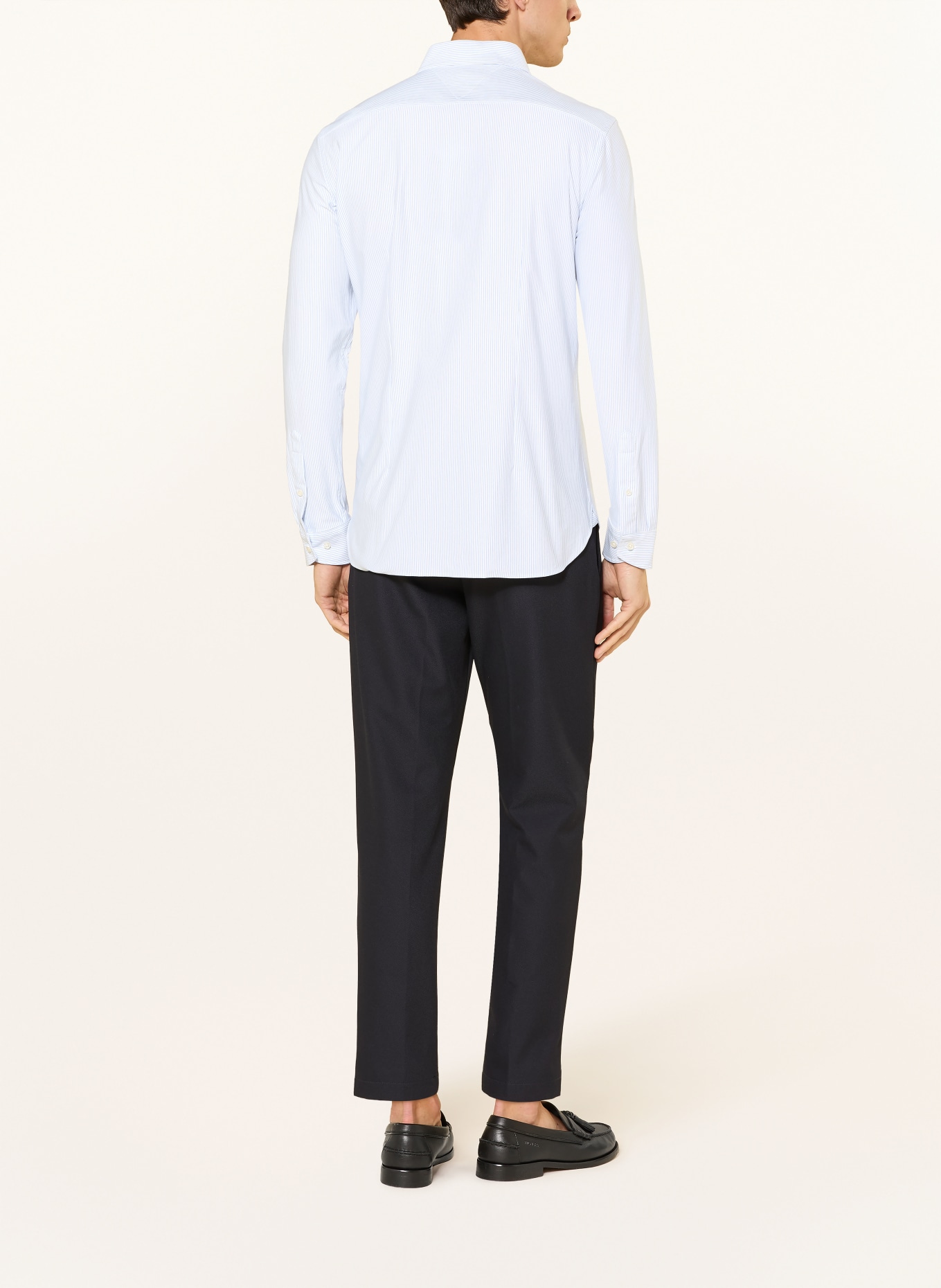 TOMMY HILFIGER Hemd Slim Fit: HELLBLAU / WEISS