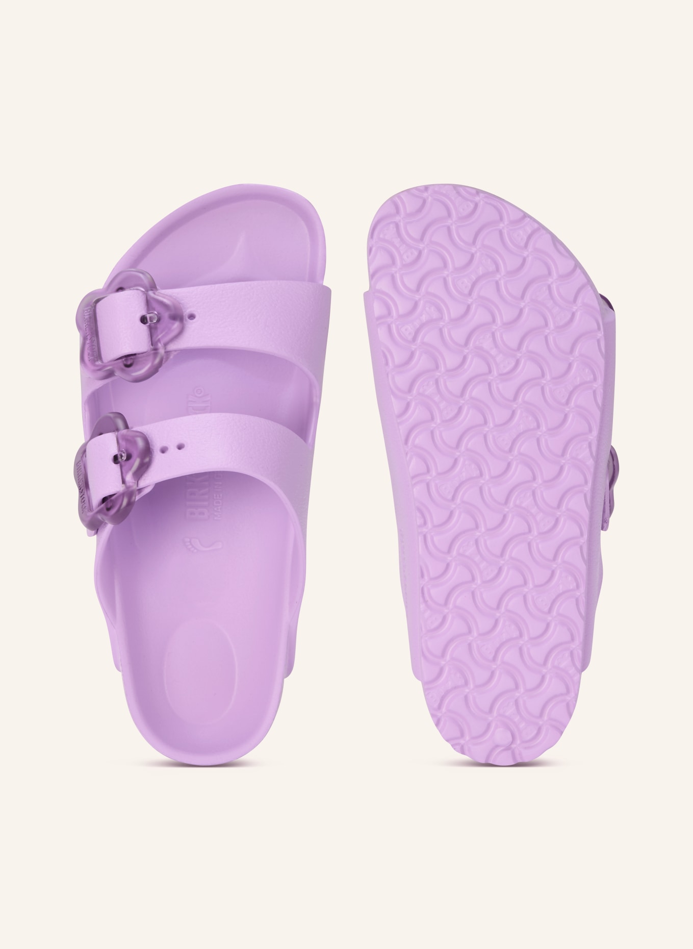 BIRKENSTOCK Klapki ARIZONA FLOWER: JASNOFIOLETOWY