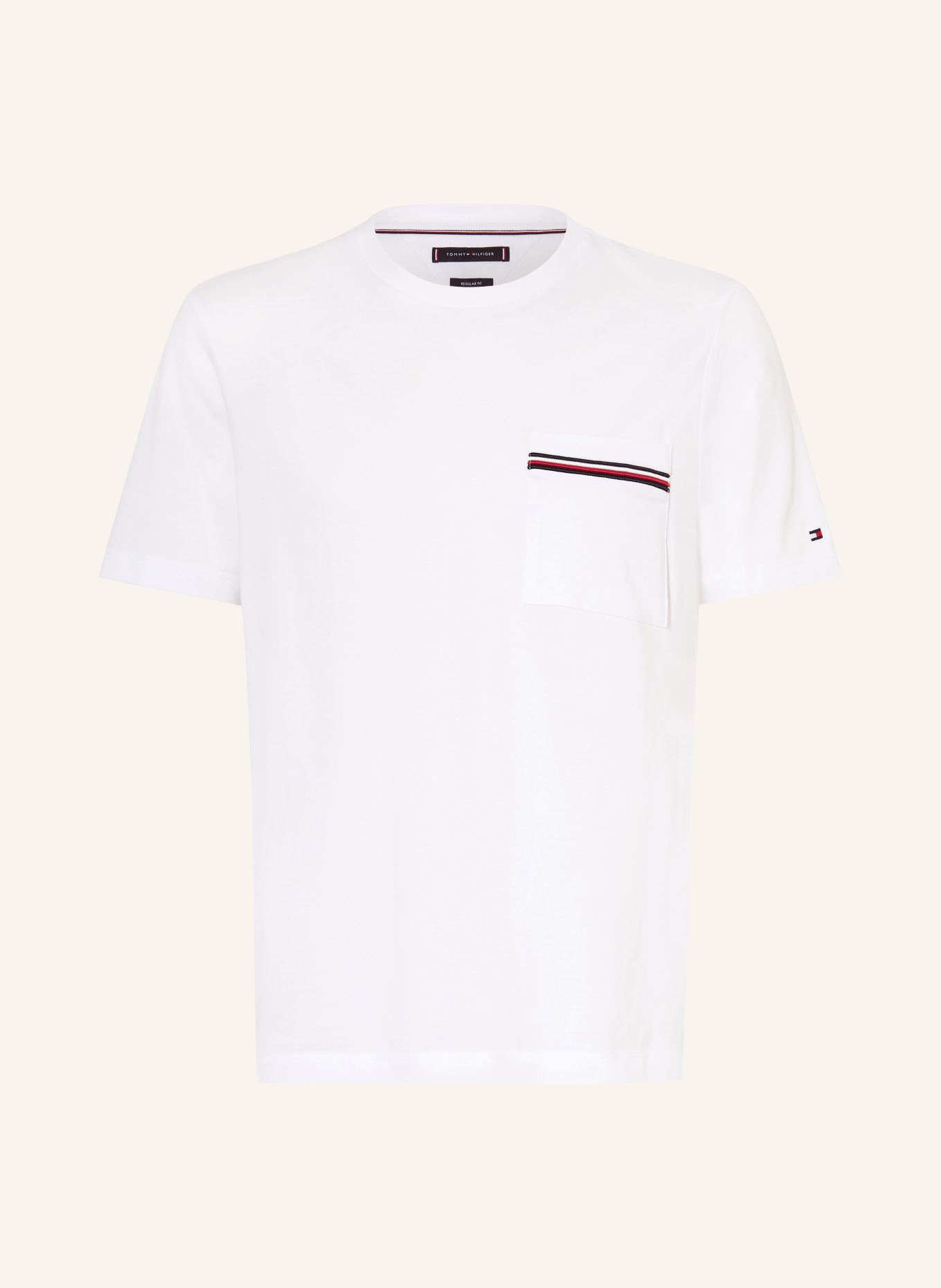 TOMMY HILFIGER T-Shirt: WEISS