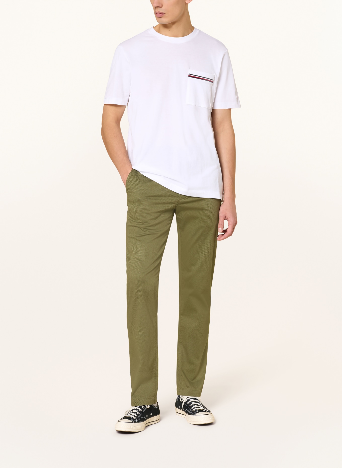 TOMMY HILFIGER T-Shirt: WEISS