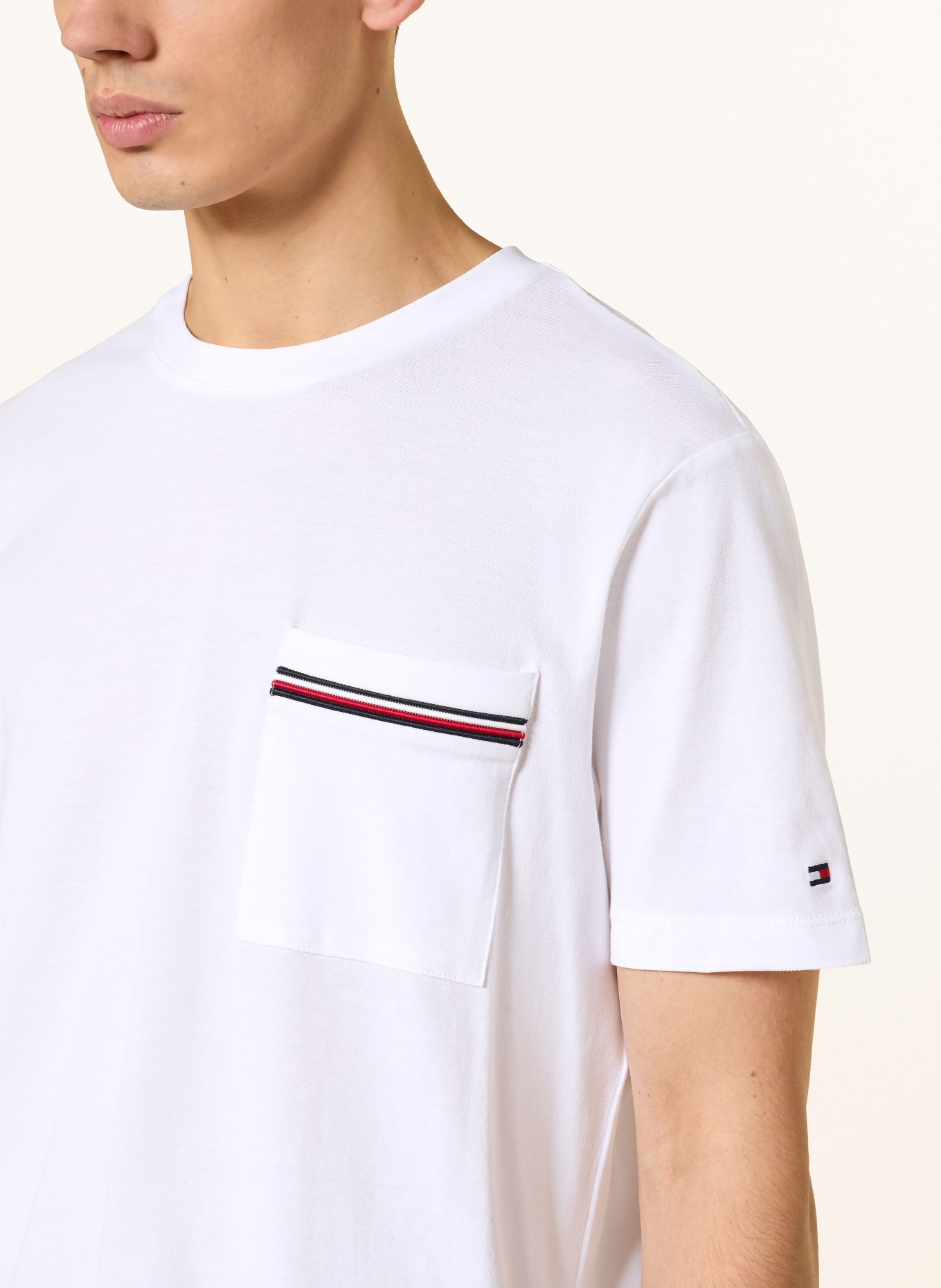 TOMMY HILFIGER T-Shirt: WEISS