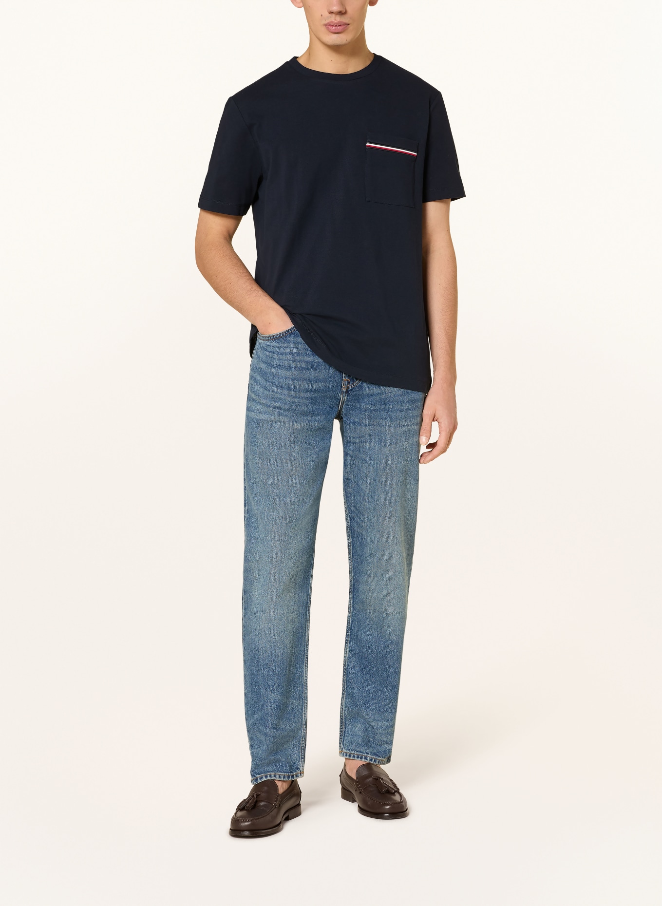 TOMMY HILFIGER T-Shirt: DUNKELBLAU