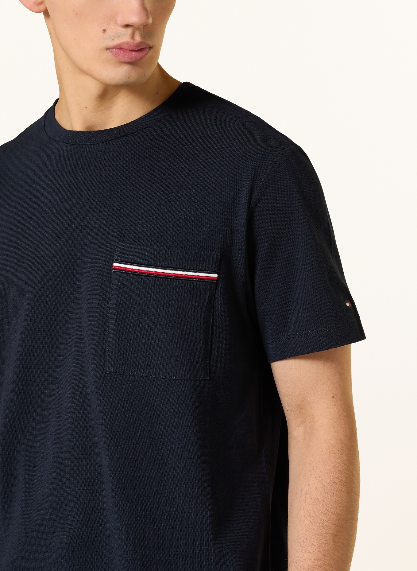 TOMMY HILFIGER T-Shirt: DUNKELBLAU
