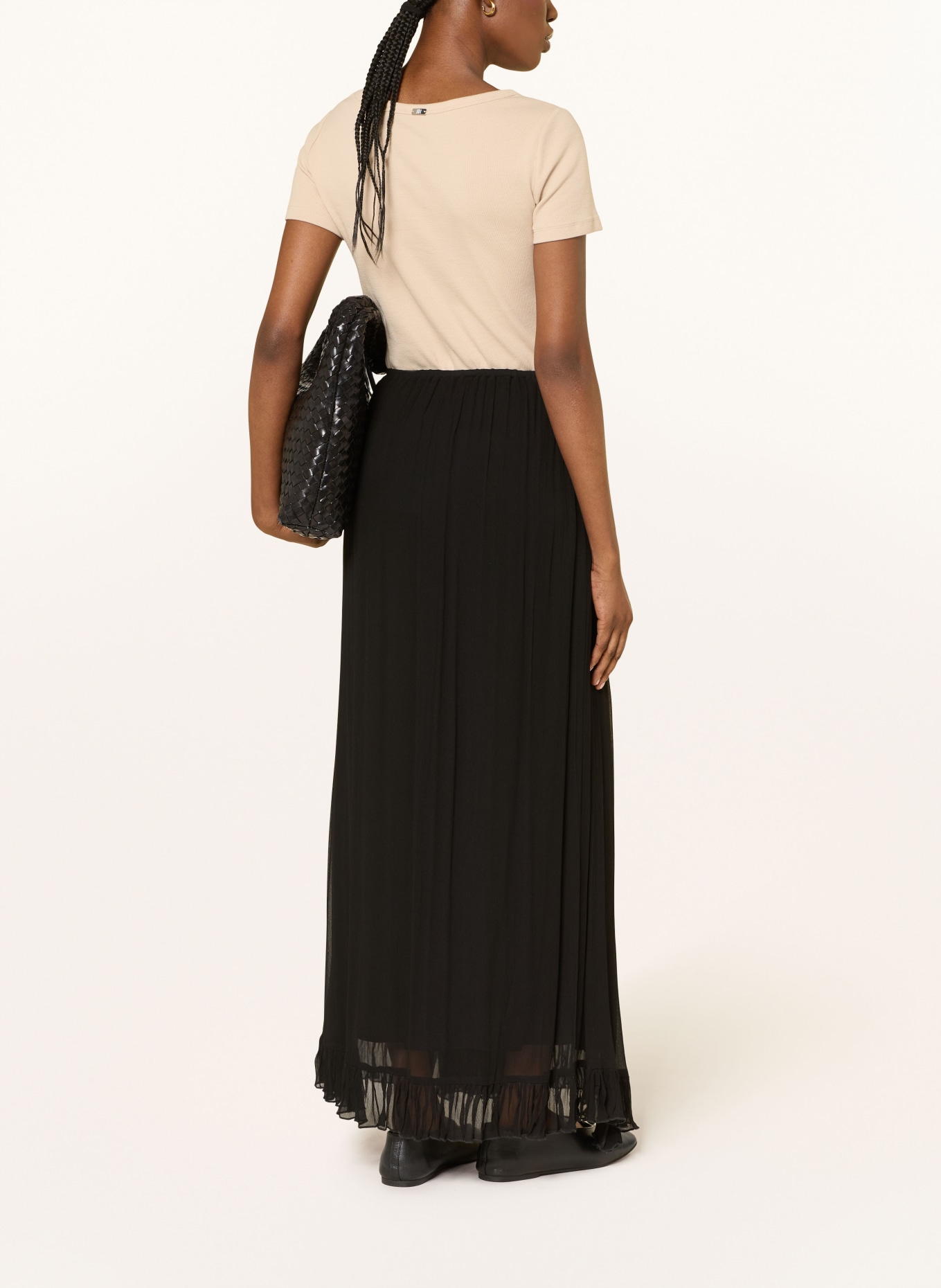 RIANI Rock mit Rüschen: SCHWARZ