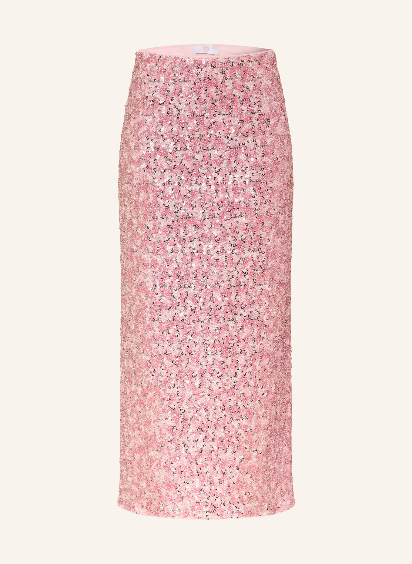 RIANI Mesh skirt with sequins: PINK / PINK