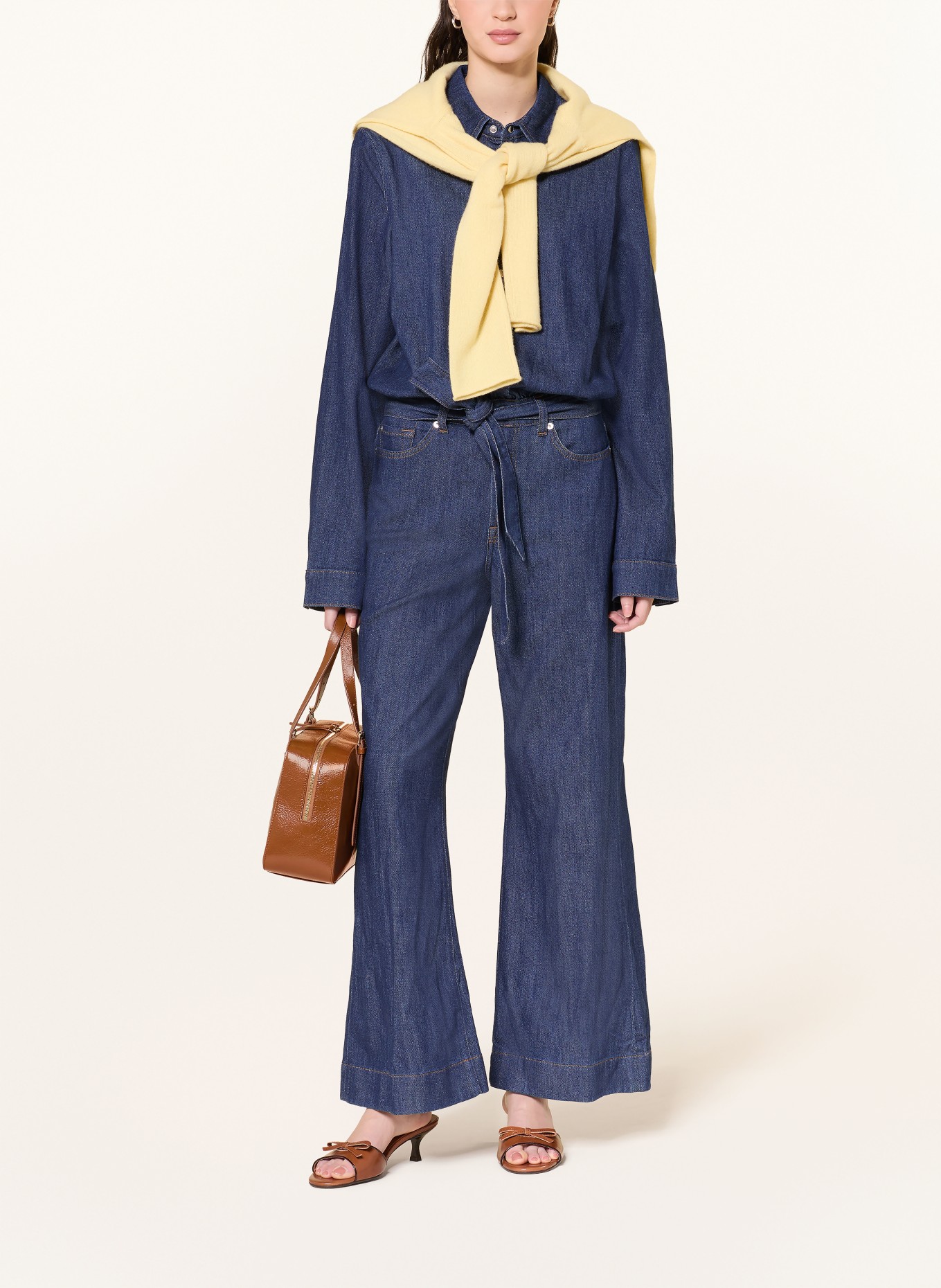 7 for all mankind HALONA jumpsuit in denim look: DARK BLUE