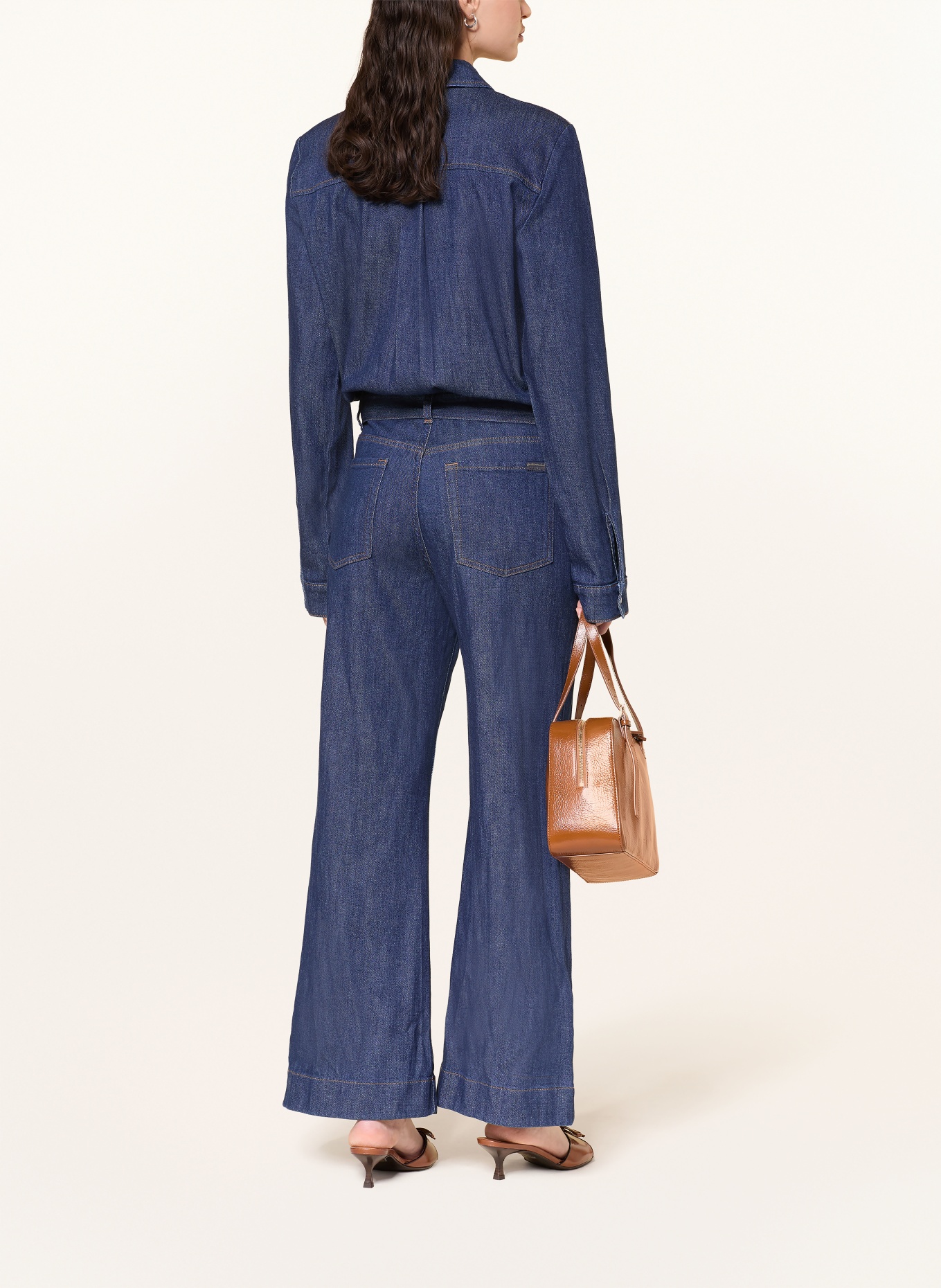 7 for all mankind HALONA jumpsuit in denim look: DARK BLUE