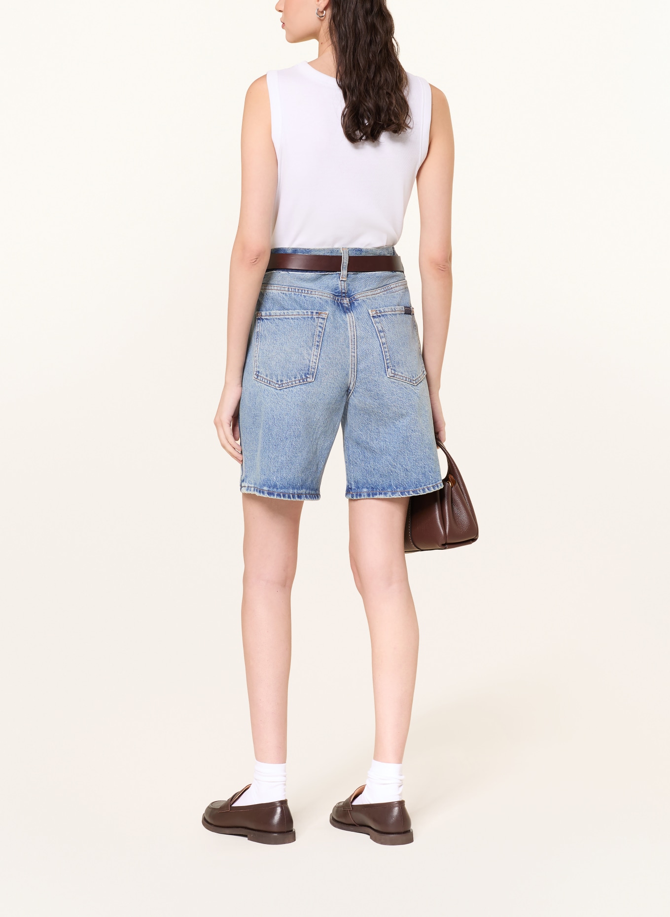 7 for all mankind Džínové šortky LOLA: 3DL Light Blue